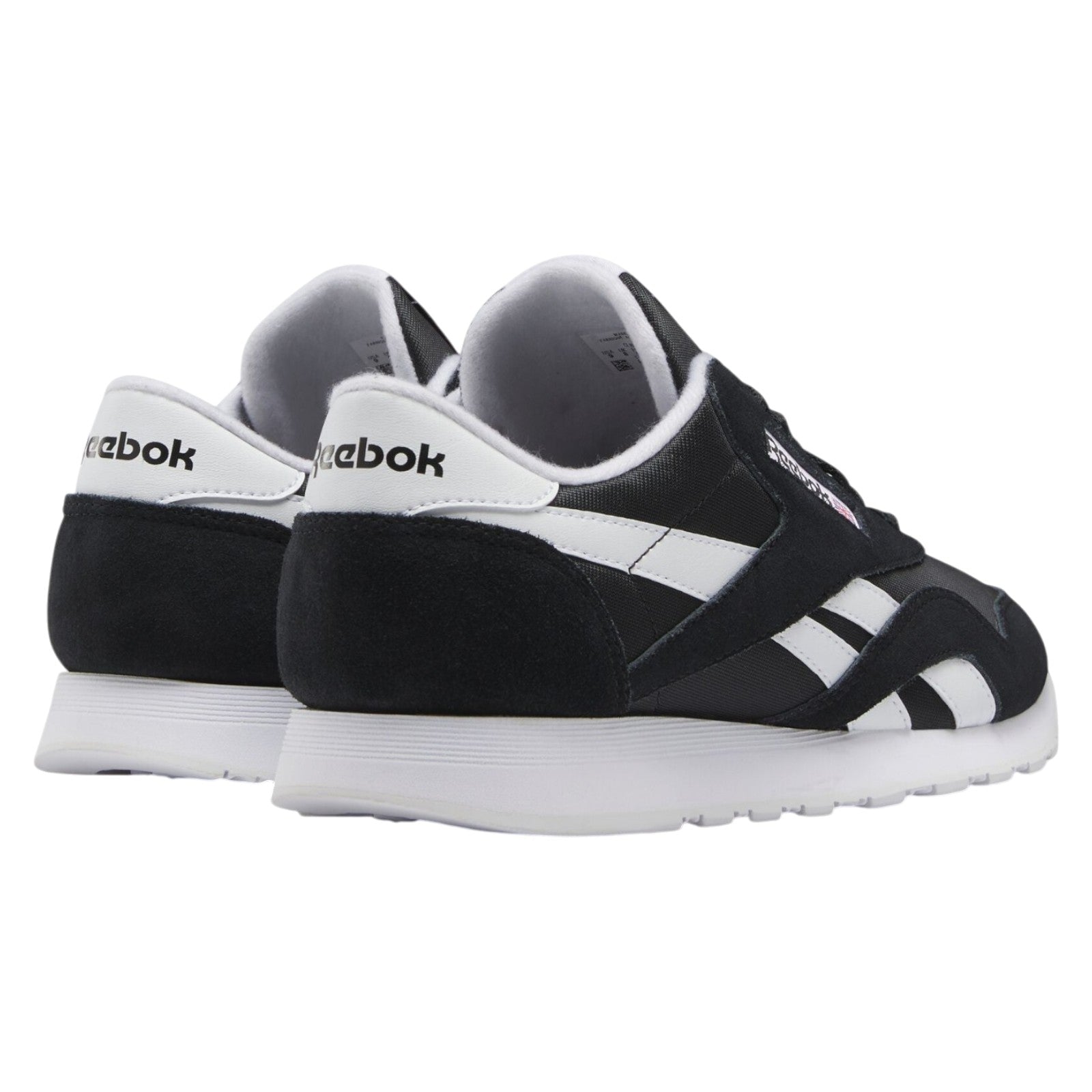 Reebok Classic Nylon Men's Trainers - Black / White