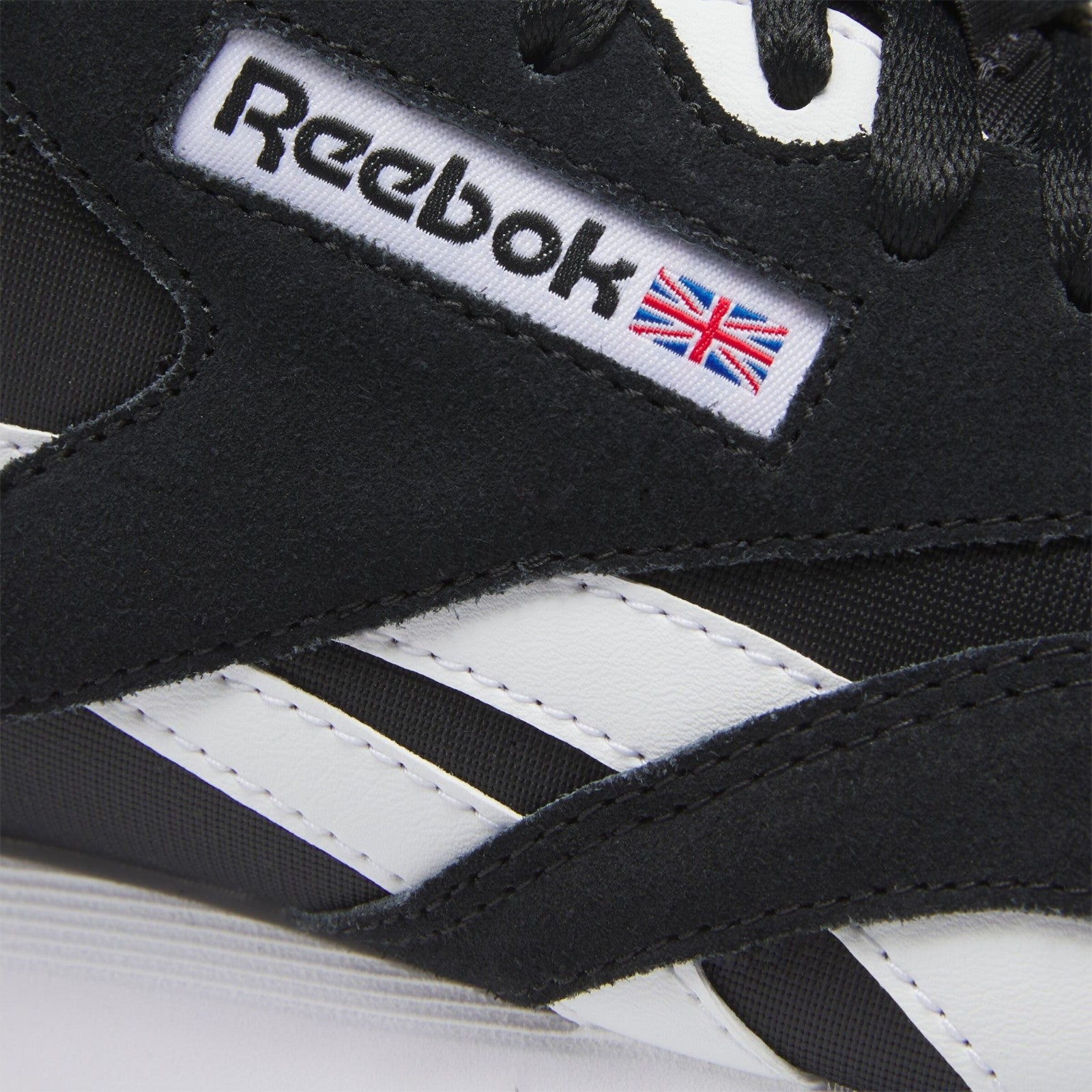 Reebok Classic Nylon Men's Trainers - Black / White
