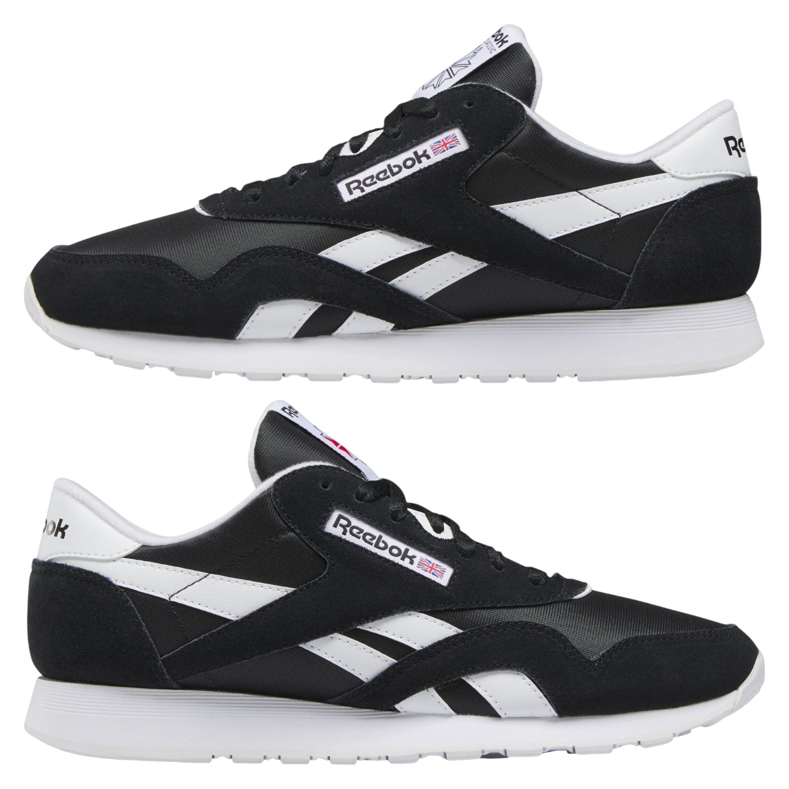 Reebok Classic Nylon Men's Trainers - Black / White