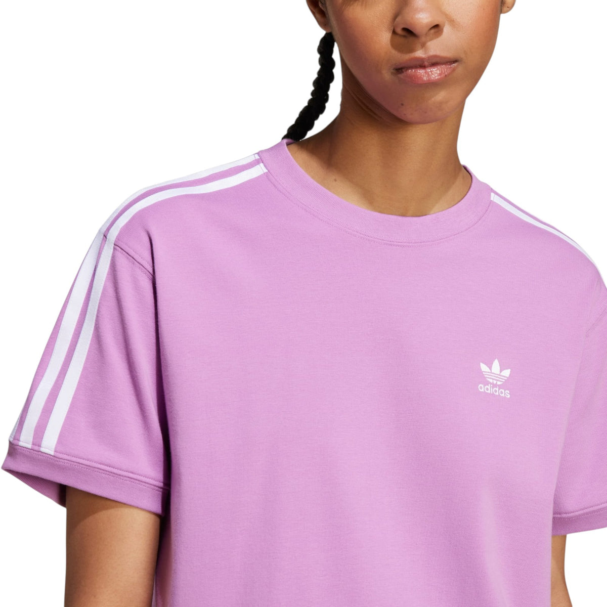 adidas Originals Women's 3-Stripes T-Shirt - Preloved Purple