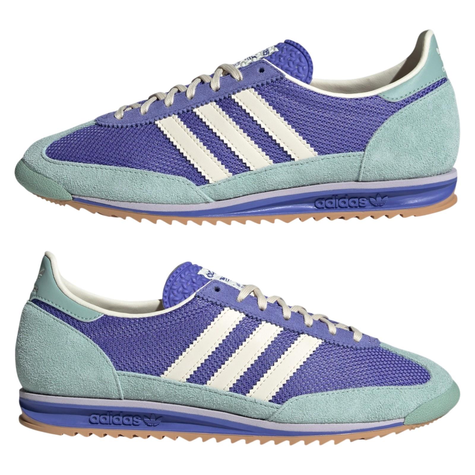 adidas Originals Womens SL 72 OG Shoes - Purple / Green