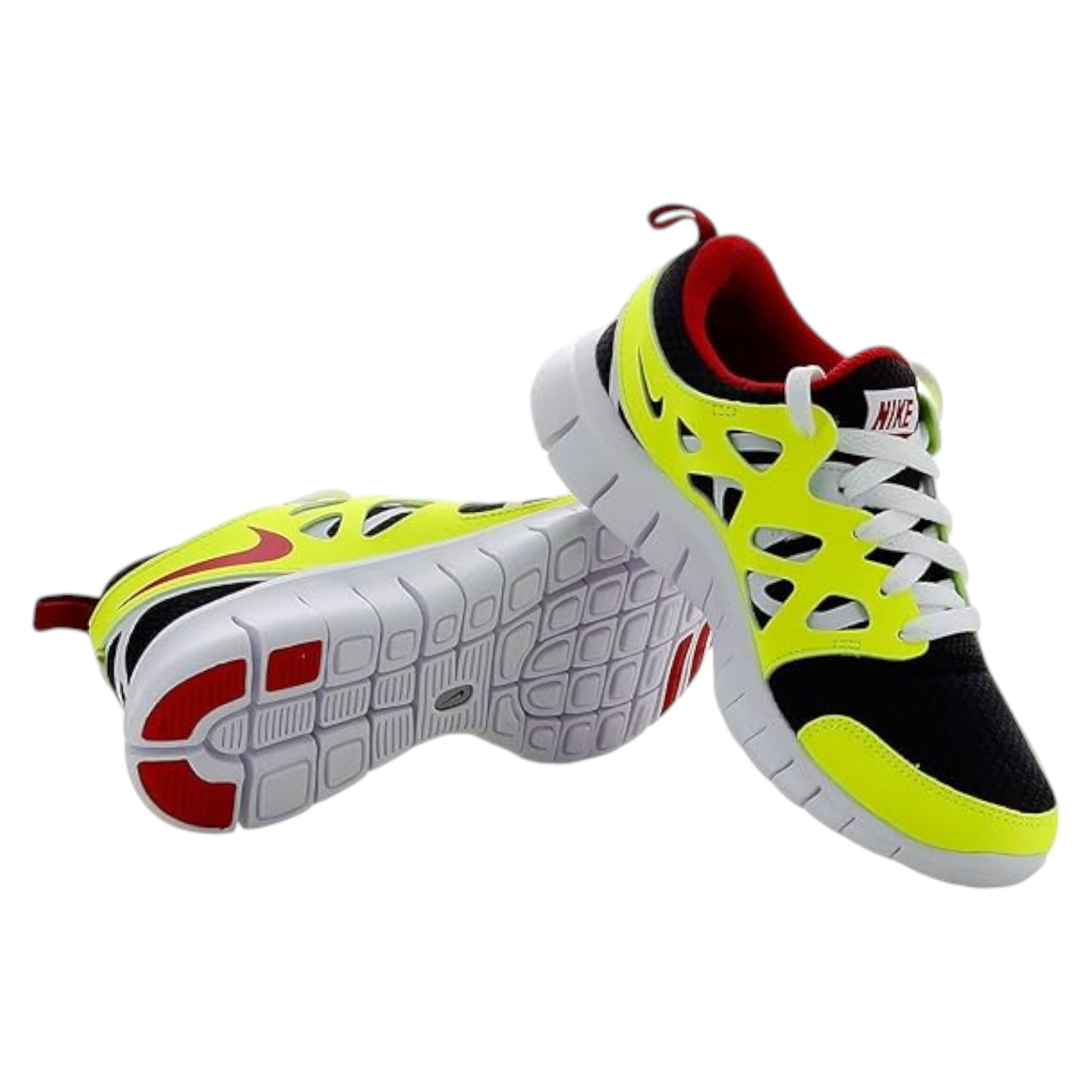 Nike Free Run 2 Trainers (GS) - Yellow / Black