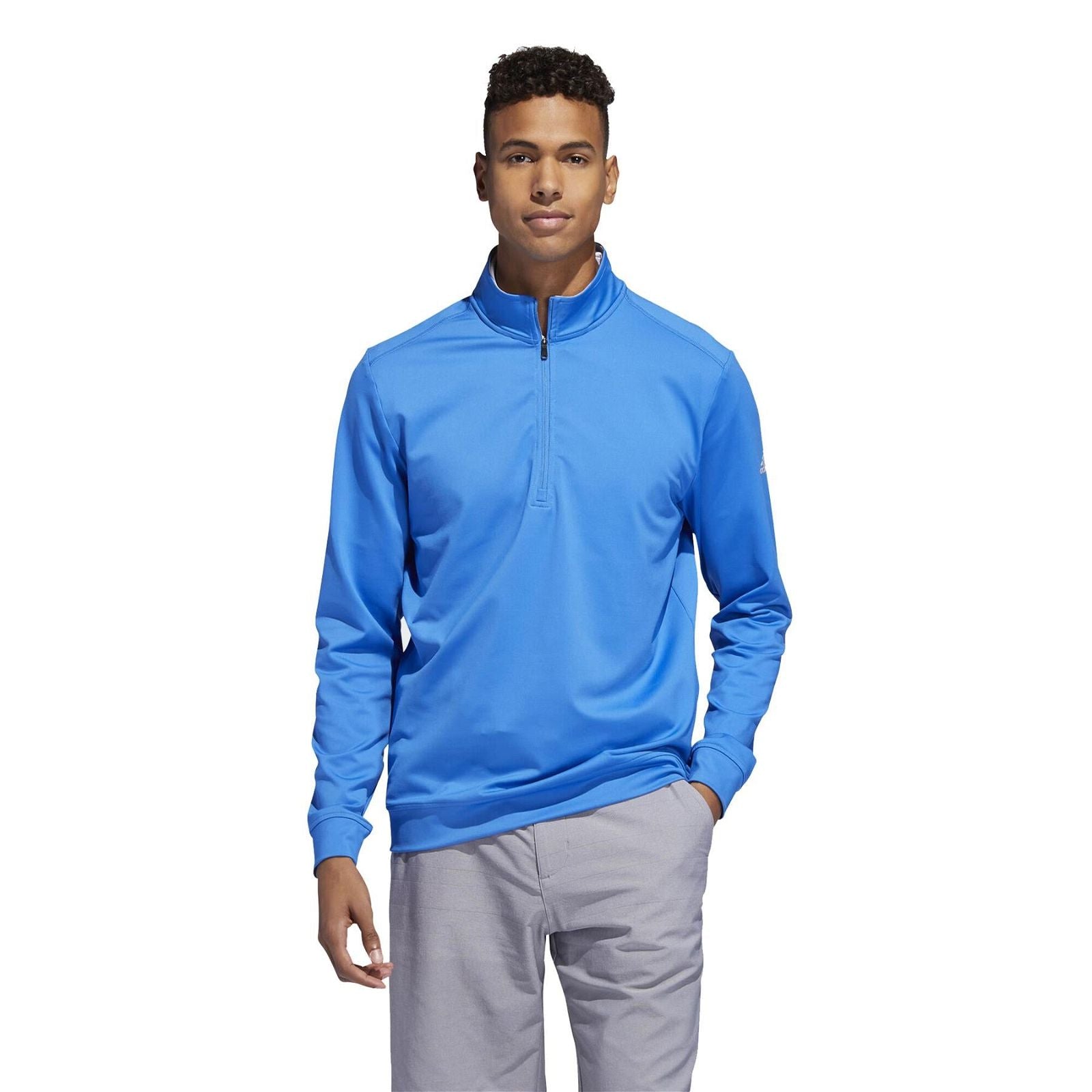 adidas Classic Club 1/4 Zip Sweatshirt - Blue - ViaductClothing - -