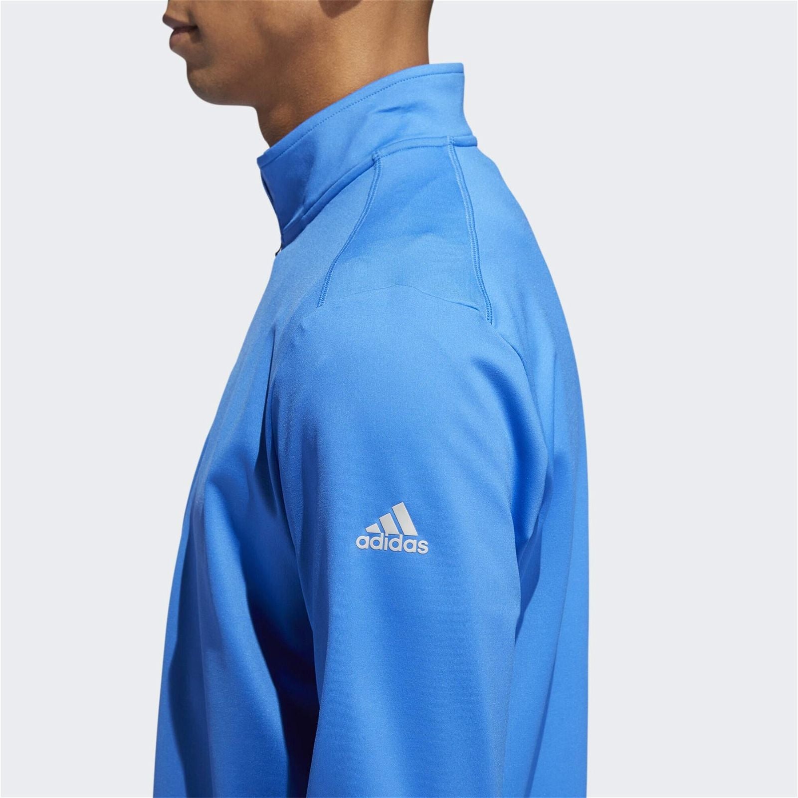 adidas Classic Club 1/4 Zip Sweatshirt - Blue - ViaductClothing - -