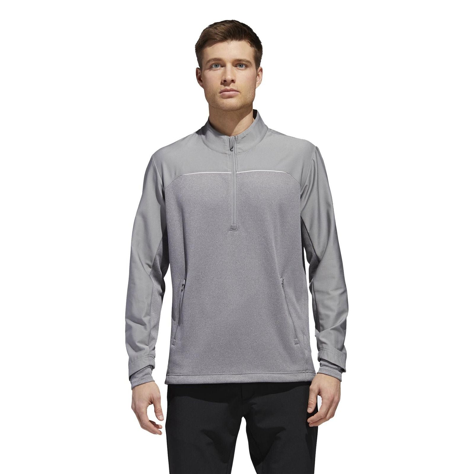 adidas Go-To Adapt 1/4 Zip Sweatshirt - Grey - ViaductClothing - -