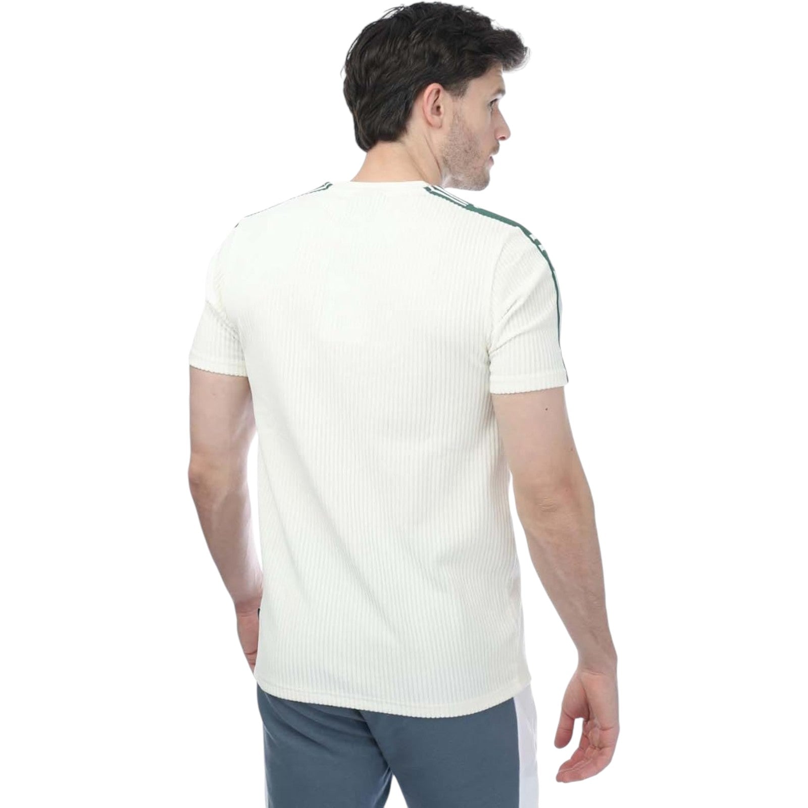 Ellesse Astra Retro Ribbed T Shirt - Off White