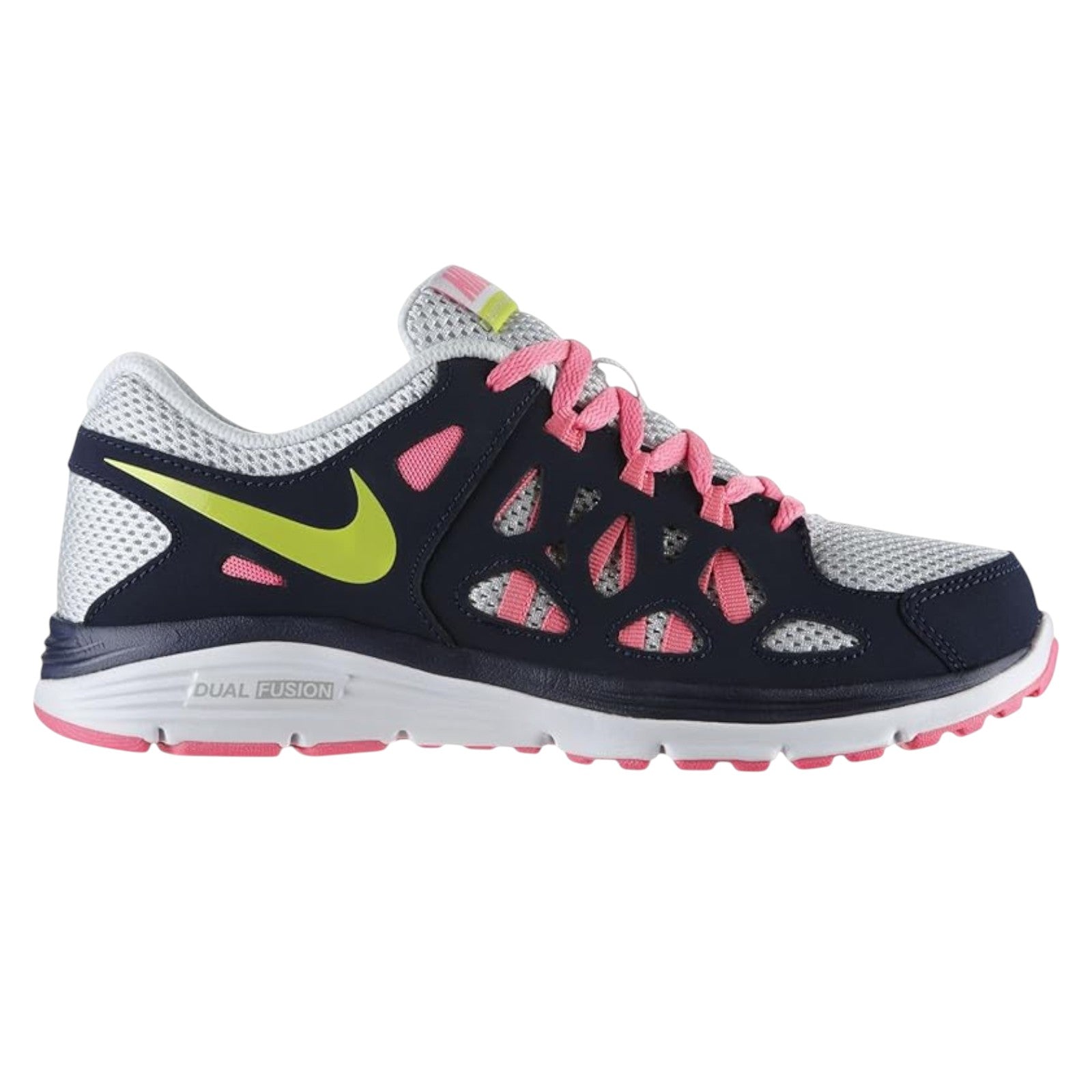 Nike Dual Fusion Run 3 Trainers (GS) - Navy Pink