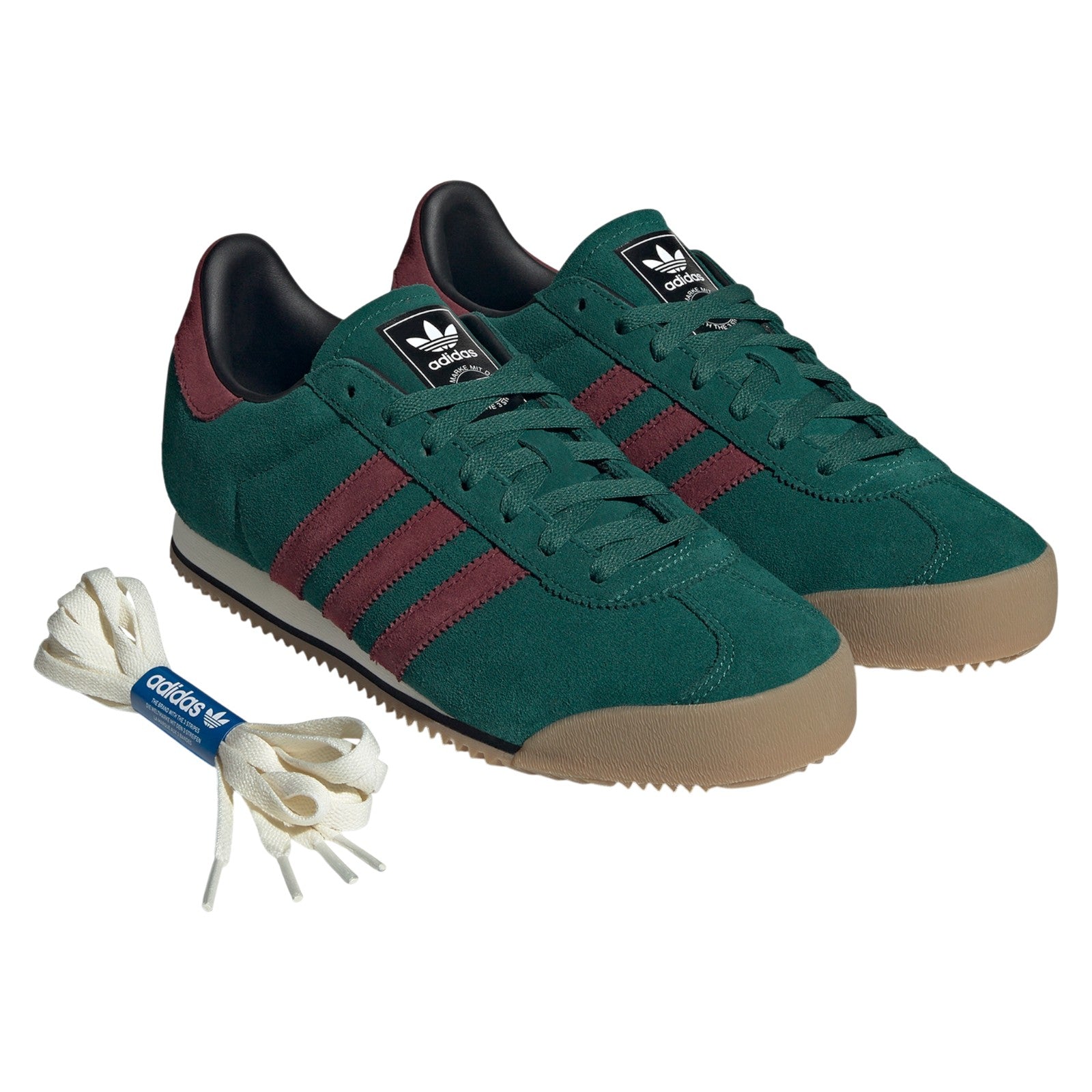 adidas Kick 74 Shoes - Collegiate Green / Shadow Red