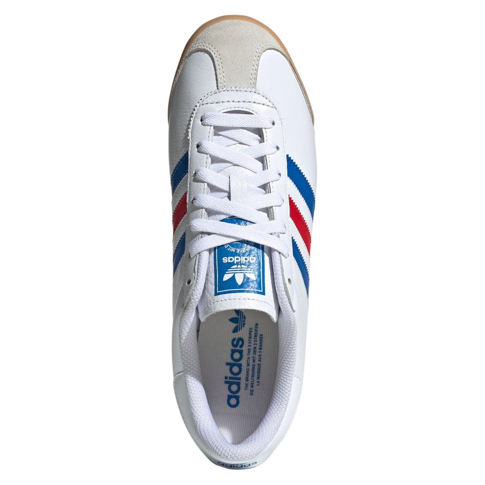 adidas Originals Kick 74 Shoes - Cloud White / Blue / Better Scarlet