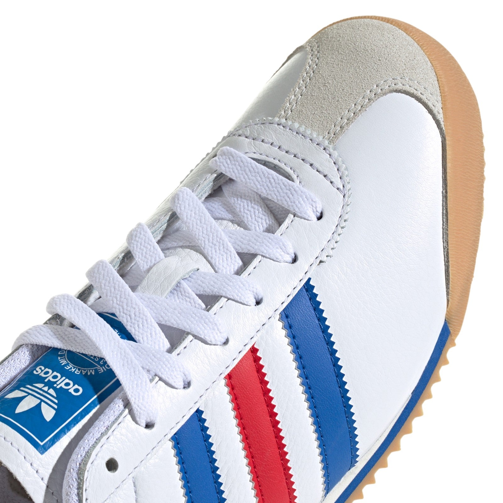 adidas Originals Kick 74 Shoes - Cloud White / Blue / Better Scarlet