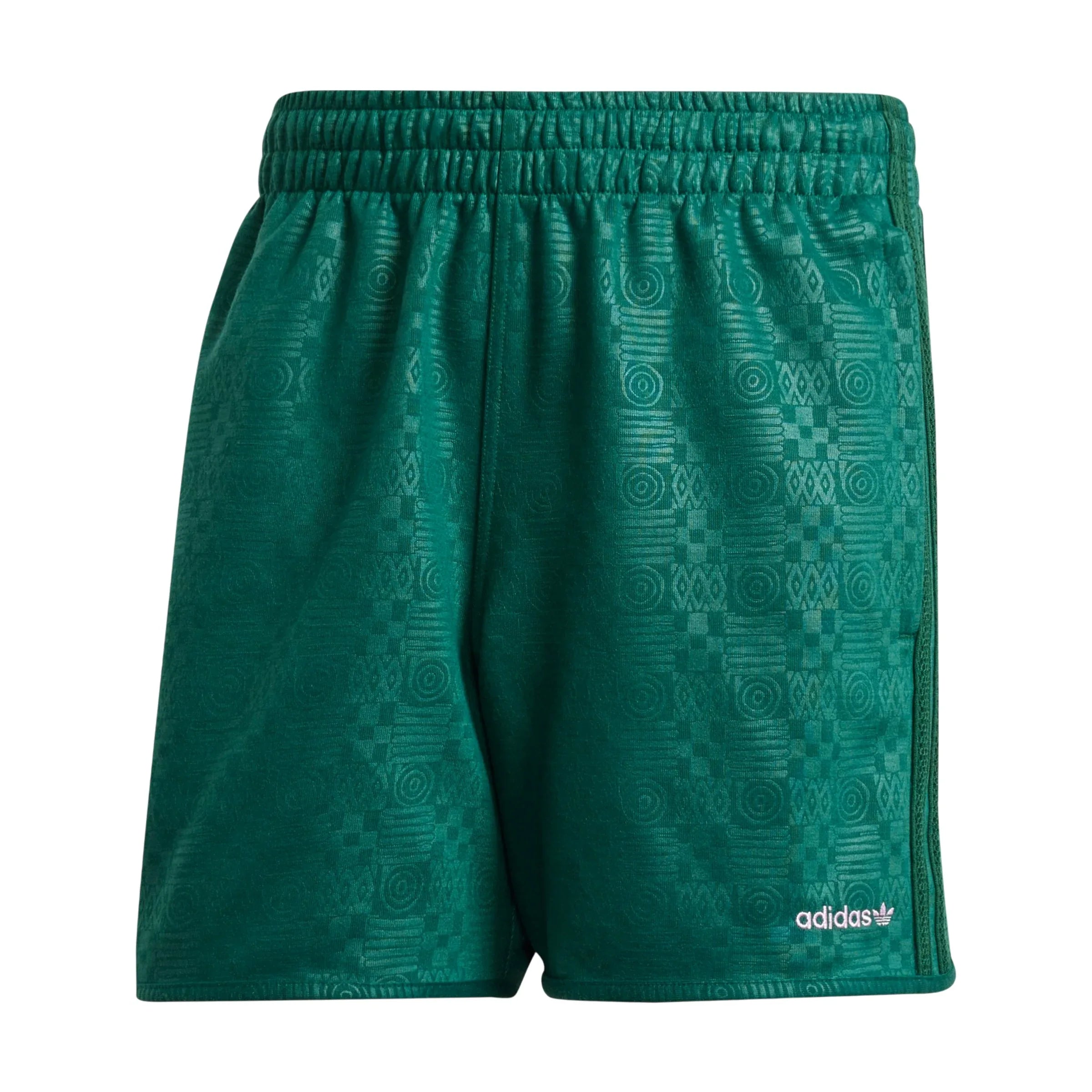 adidas Originals 80s Embossed 3-Stripes Sprinter Shorts - Collegiate Green - ViaductClothing