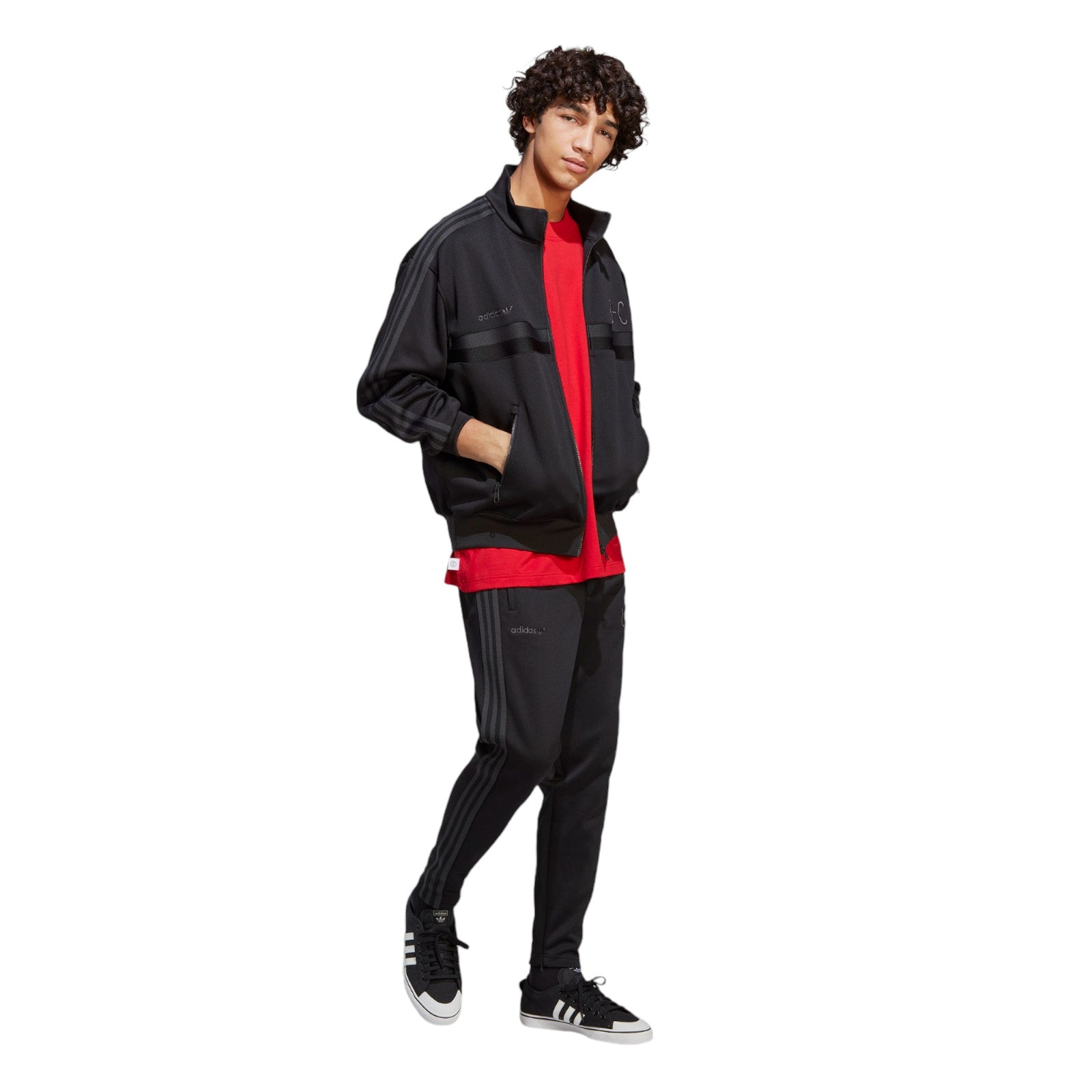 adidas Originals Blue Version 83-C Track Pants Joggers - Black