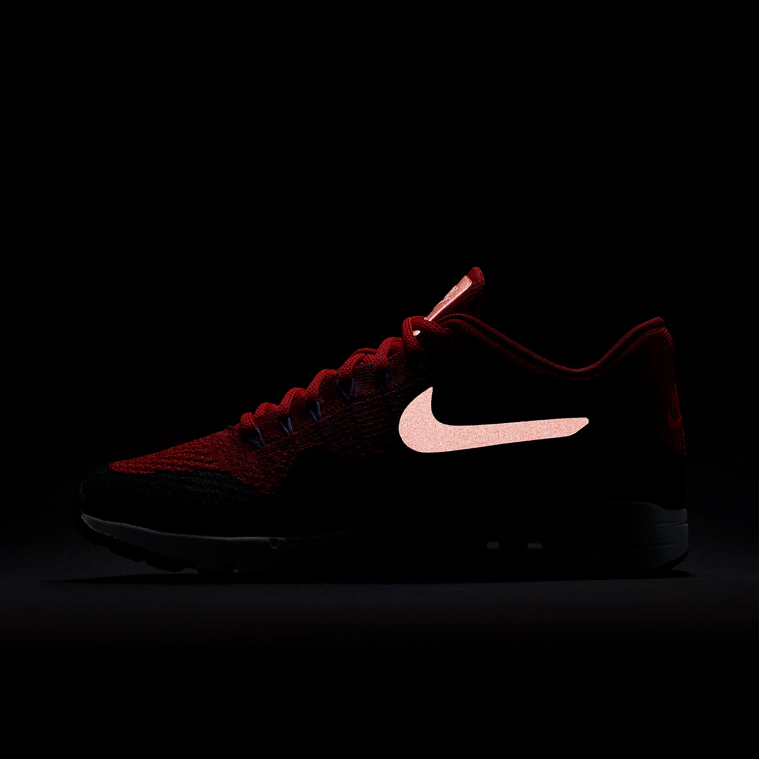 Nike Womens Air Max 1 Ultra Flyknit Trainers - Red