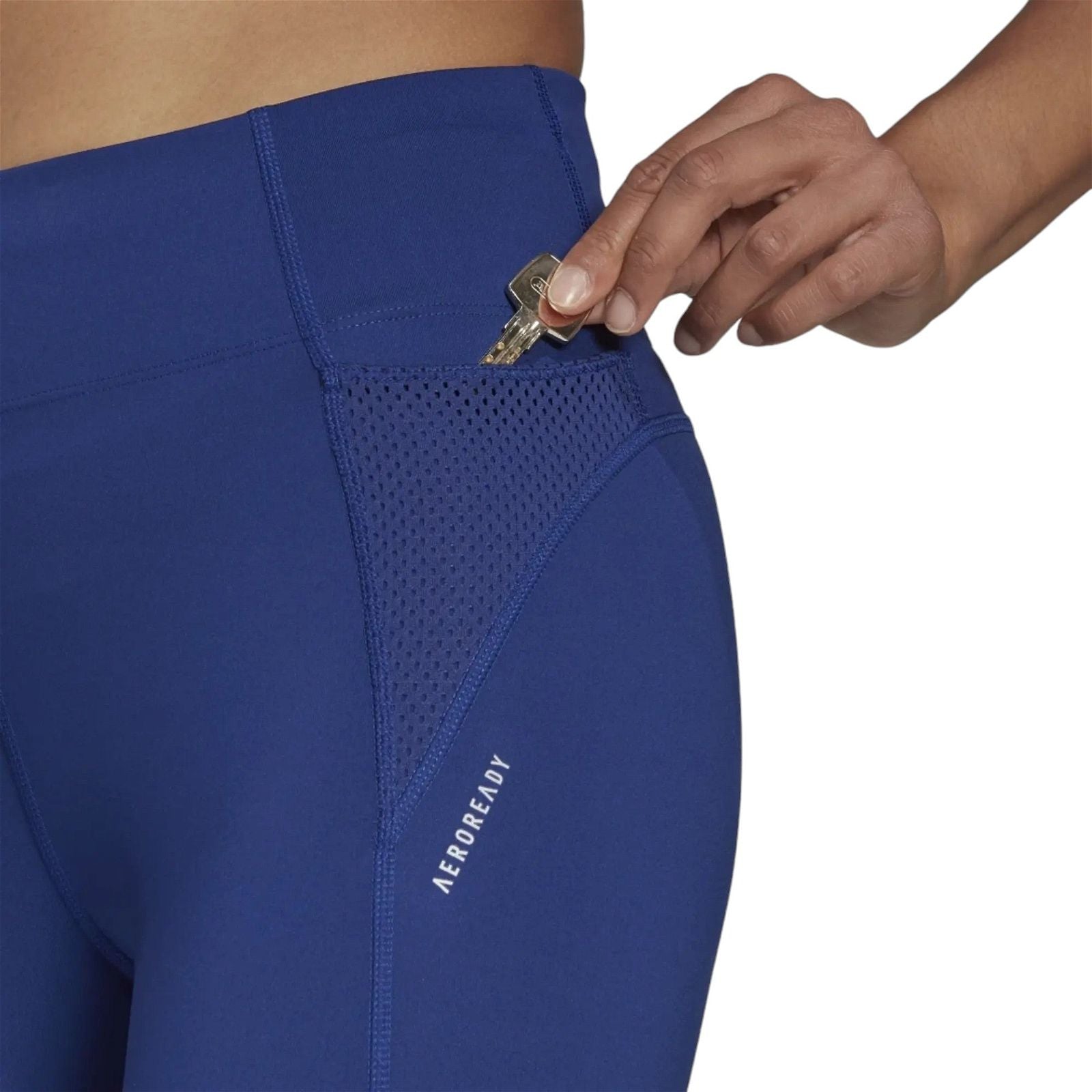 adidas Womens How We Do 7/8 Leggings - Victory Blue - ViaductClothing - -