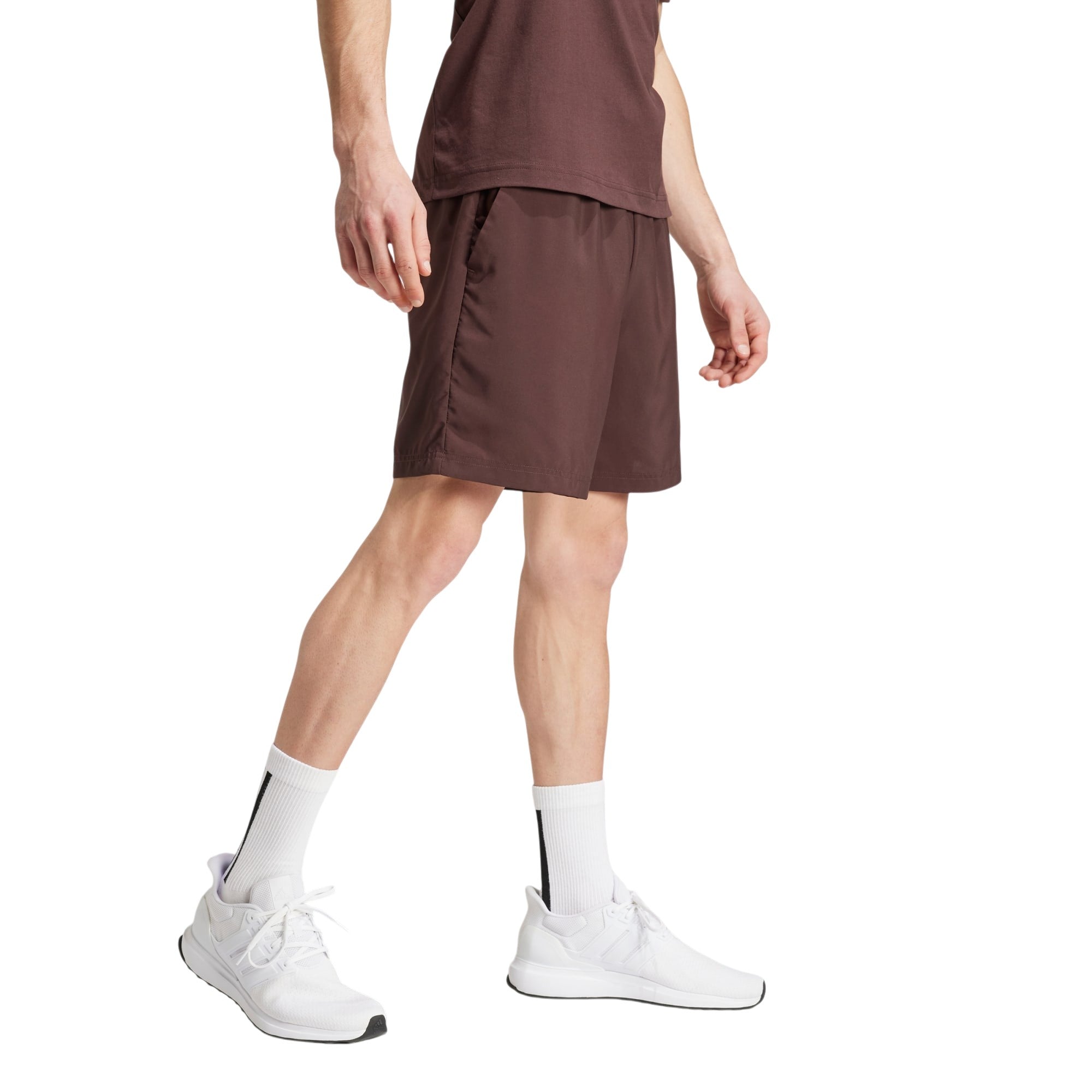 adidas Originals Men's AEROREADY Essentials Chelsea Small Logo Shorts - Shadow Brown