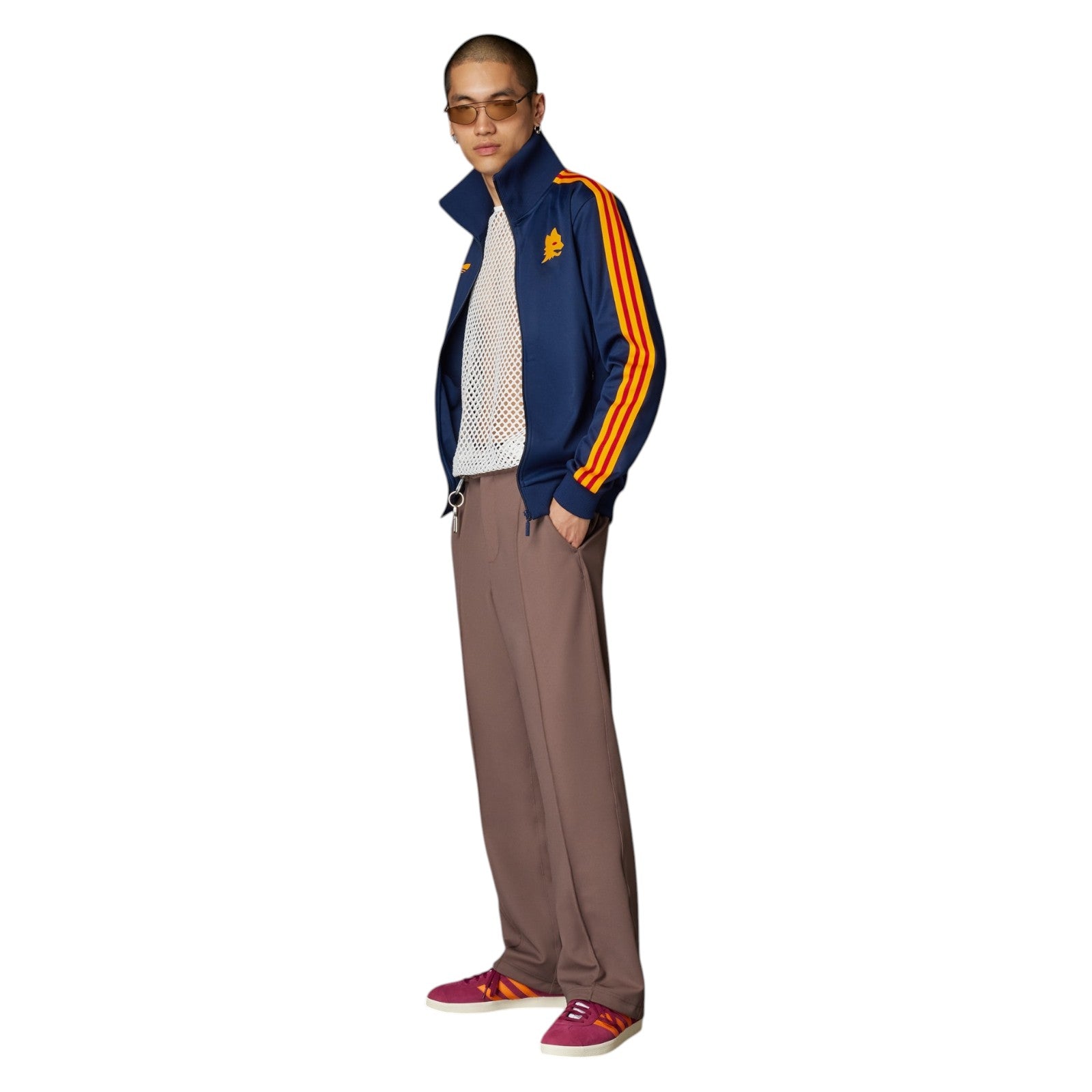 adidas Originals Men's AS Roma Bring Back 1993 Track Top - Navy