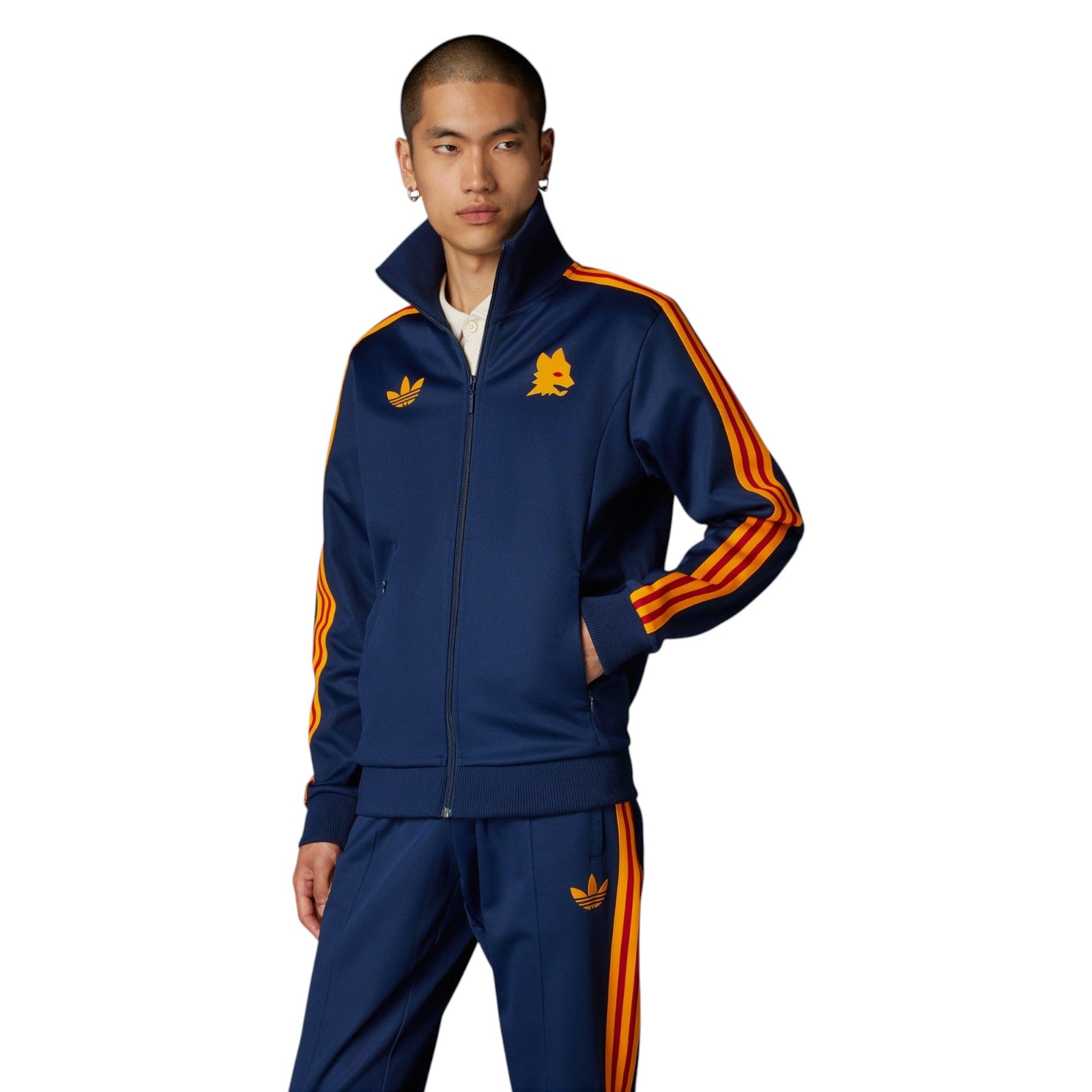 adidas Originals Men's AS Roma Bring Back 1993 Track Top - Navy