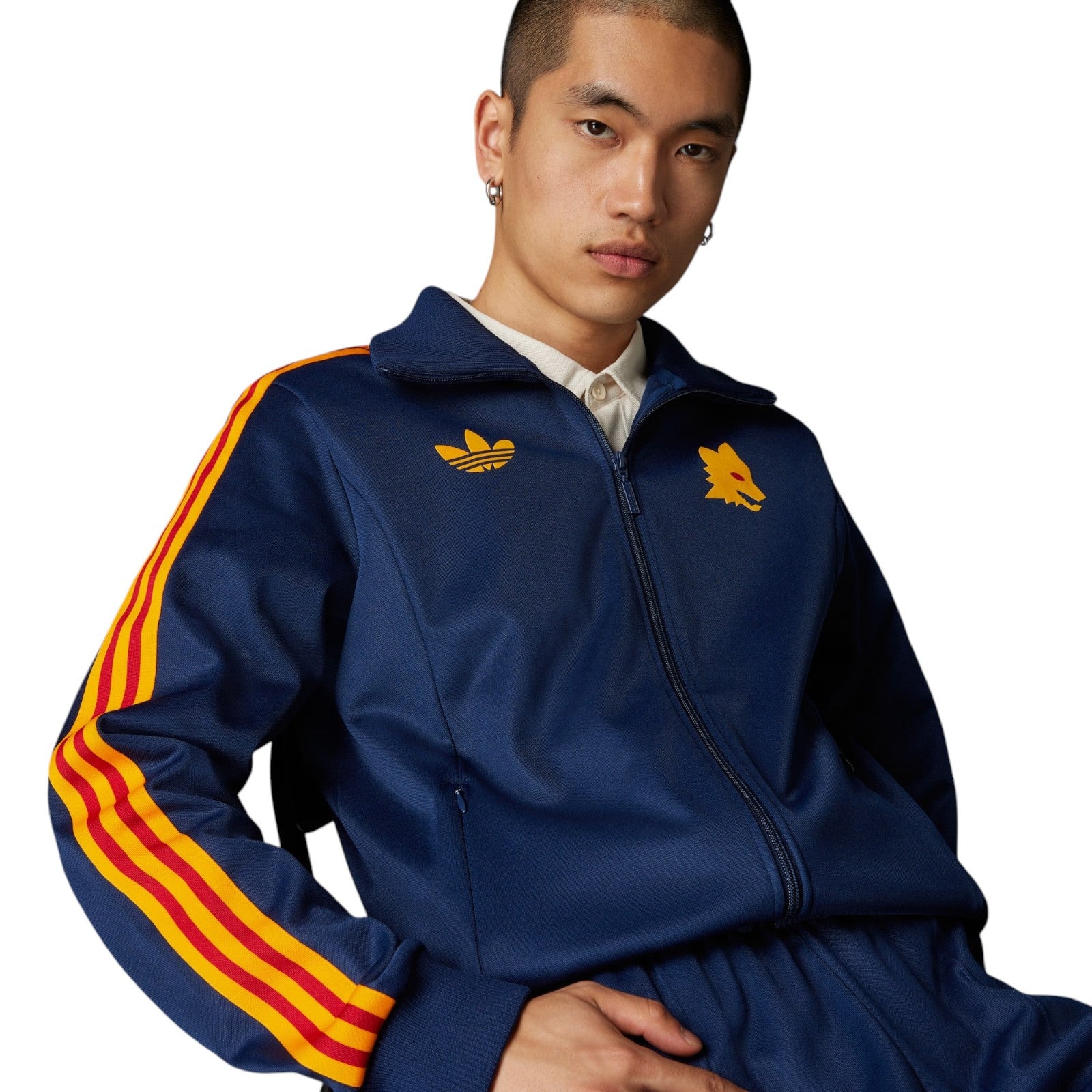 adidas Originals Men's AS Roma Bring Back 1993 Track Top - Navy