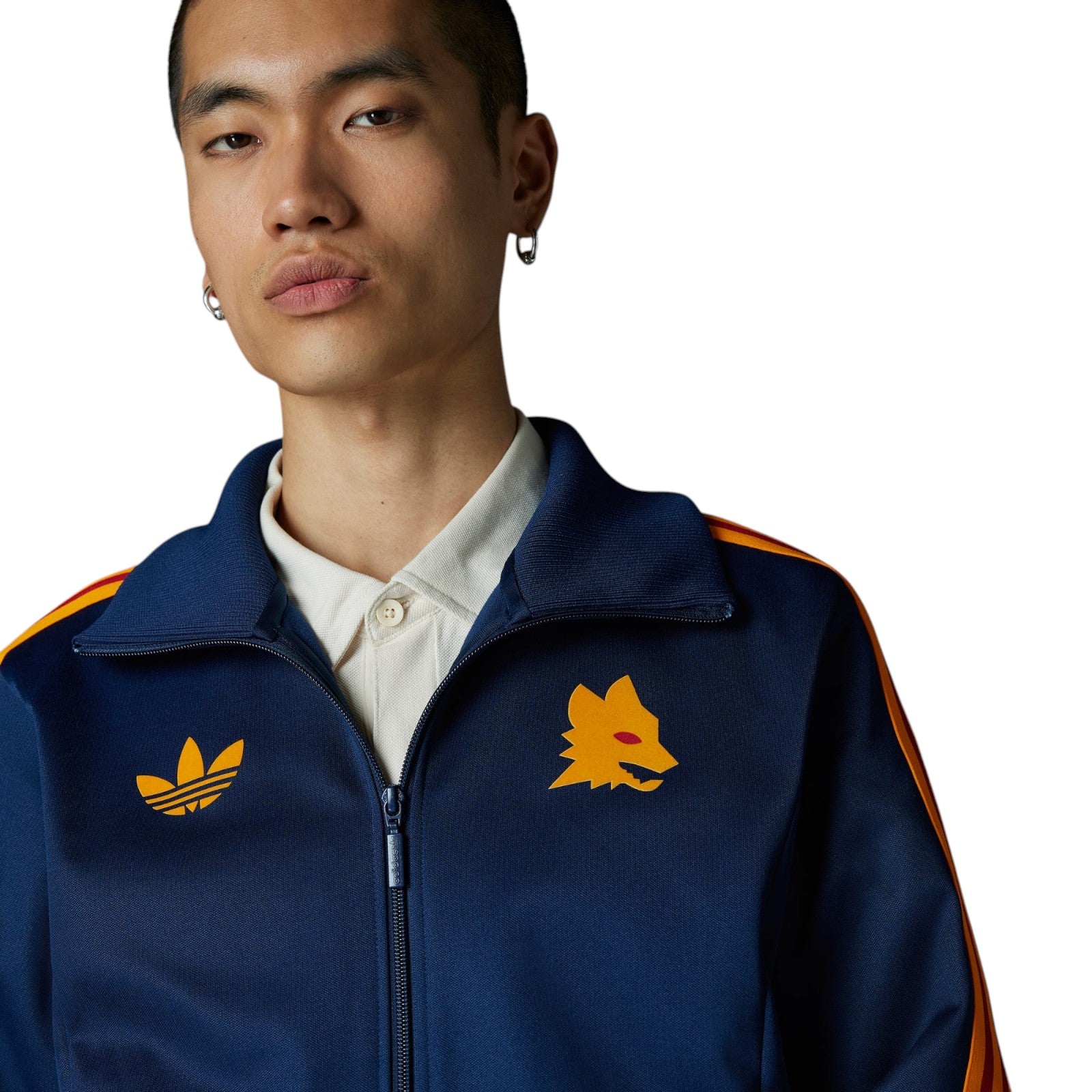 adidas Originals Men's AS Roma Bring Back 1993 Track Top - Navy