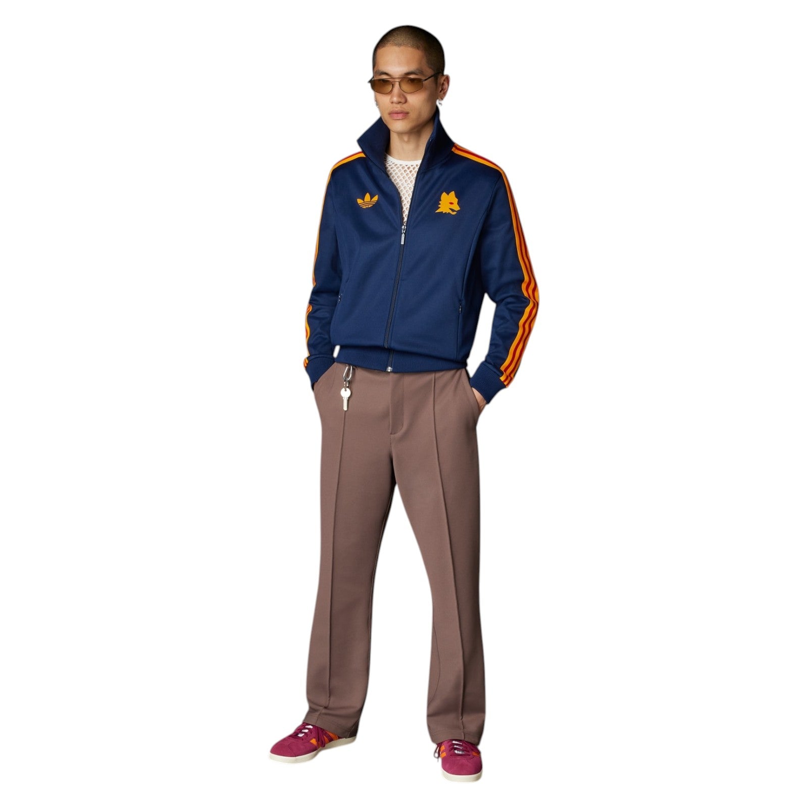 adidas Originals Men's AS Roma Bring Back 1993 Track Top - Navy