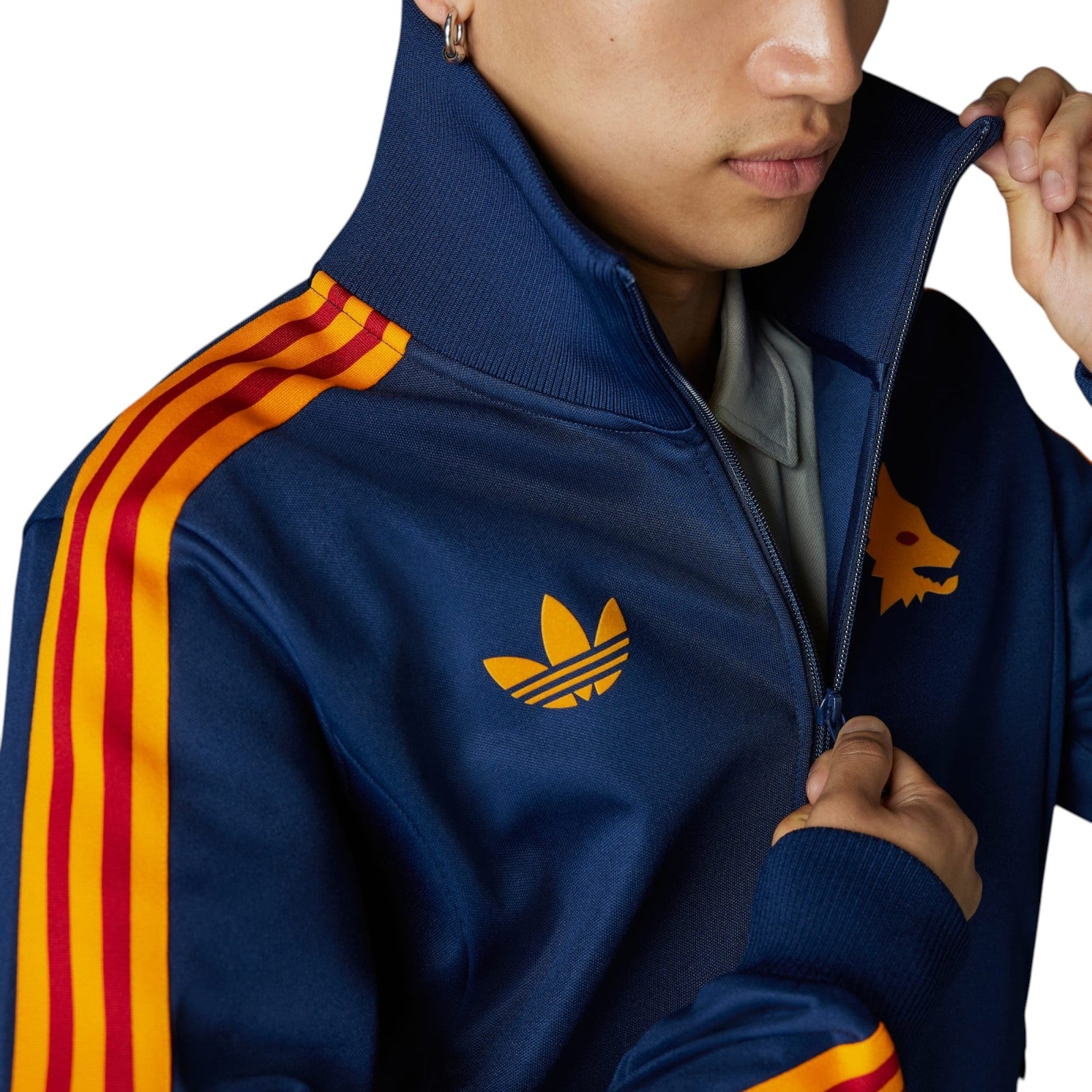 adidas Originals Men's AS Roma Bring Back 1993 Track Top - Navy