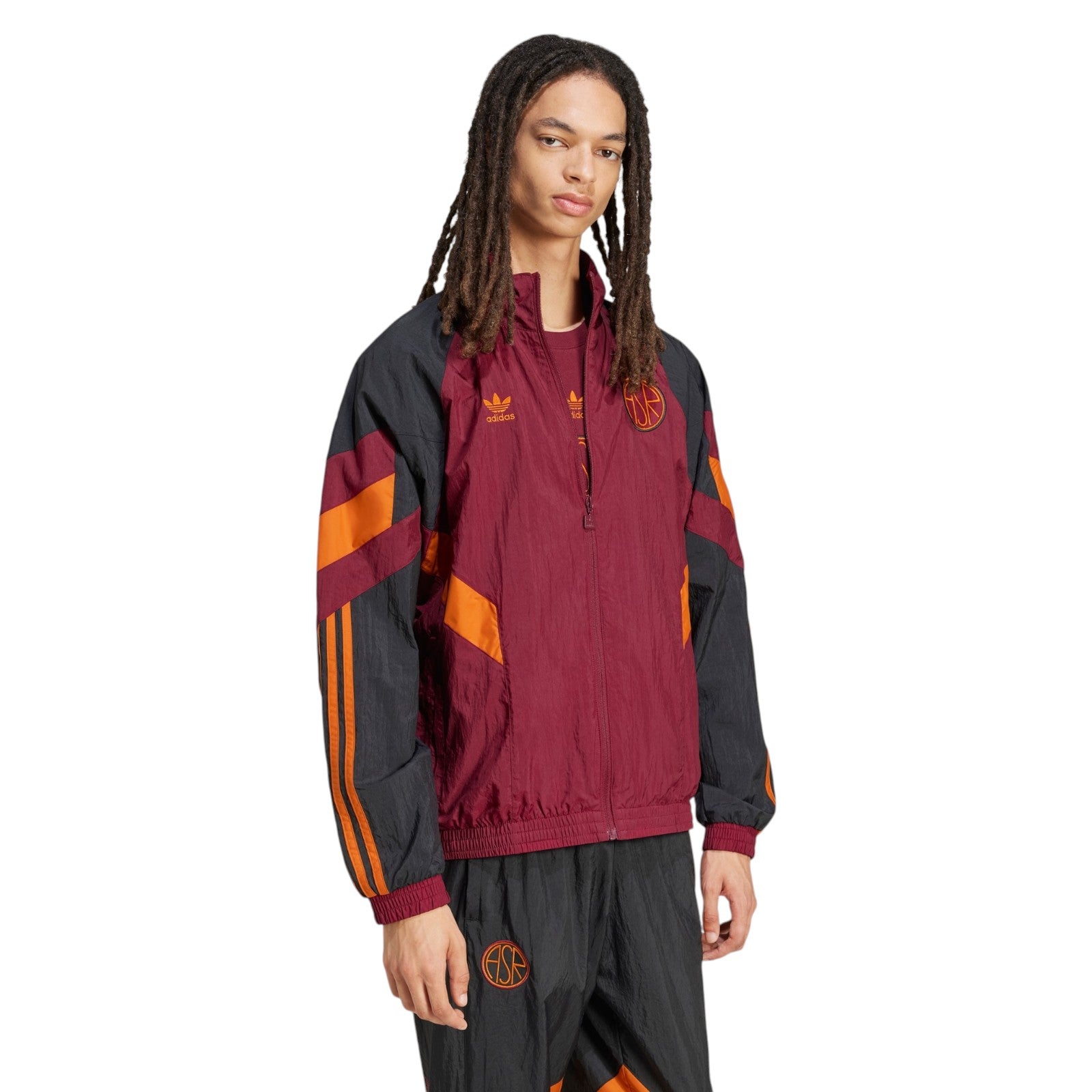 adidas Originals Men's AS Roma Originals Track Top - Red