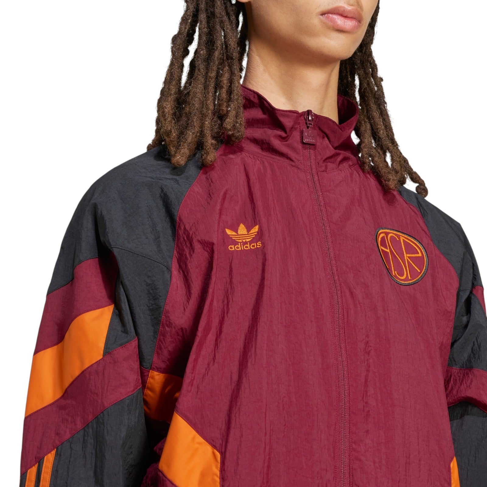 adidas Originals Men's AS Roma Originals Track Top - Red