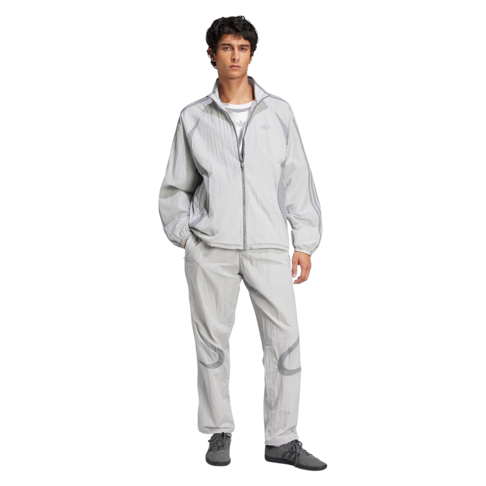 adidas Originals Men's Adicolor 2000s Woven Track Tracksuit Bottoms - Grey