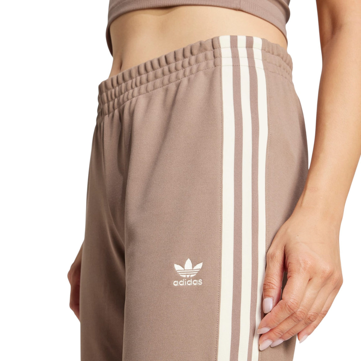 adidas Originals Women's Adicolor 3-Stripes Flared Track Pants - Brown