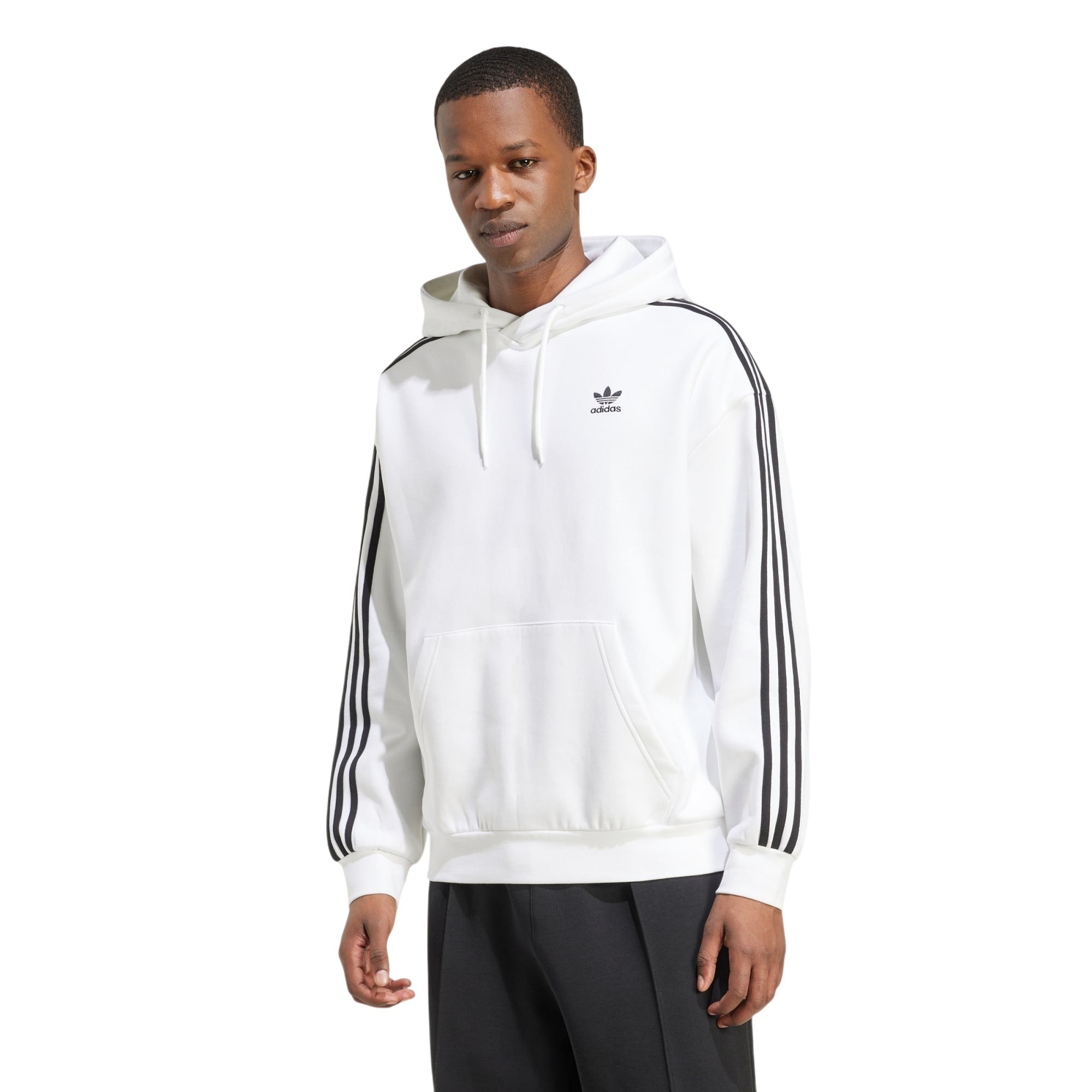 adidas Originals Men's Adicolor Baggy Fit Hoodie - White