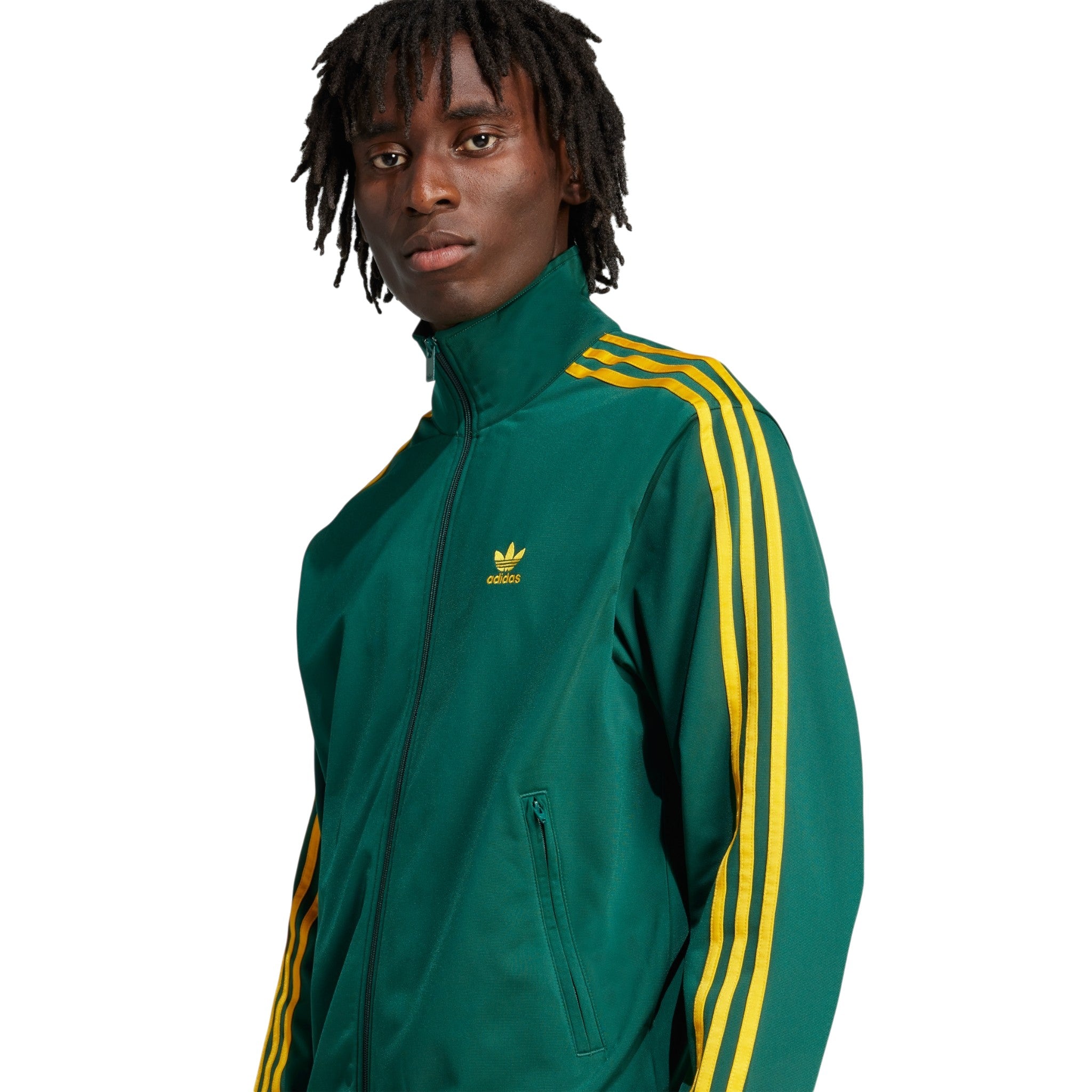 adidas Originals Adicolor Classics Firebird Track Top - Collegiate Green / Crew Yellow