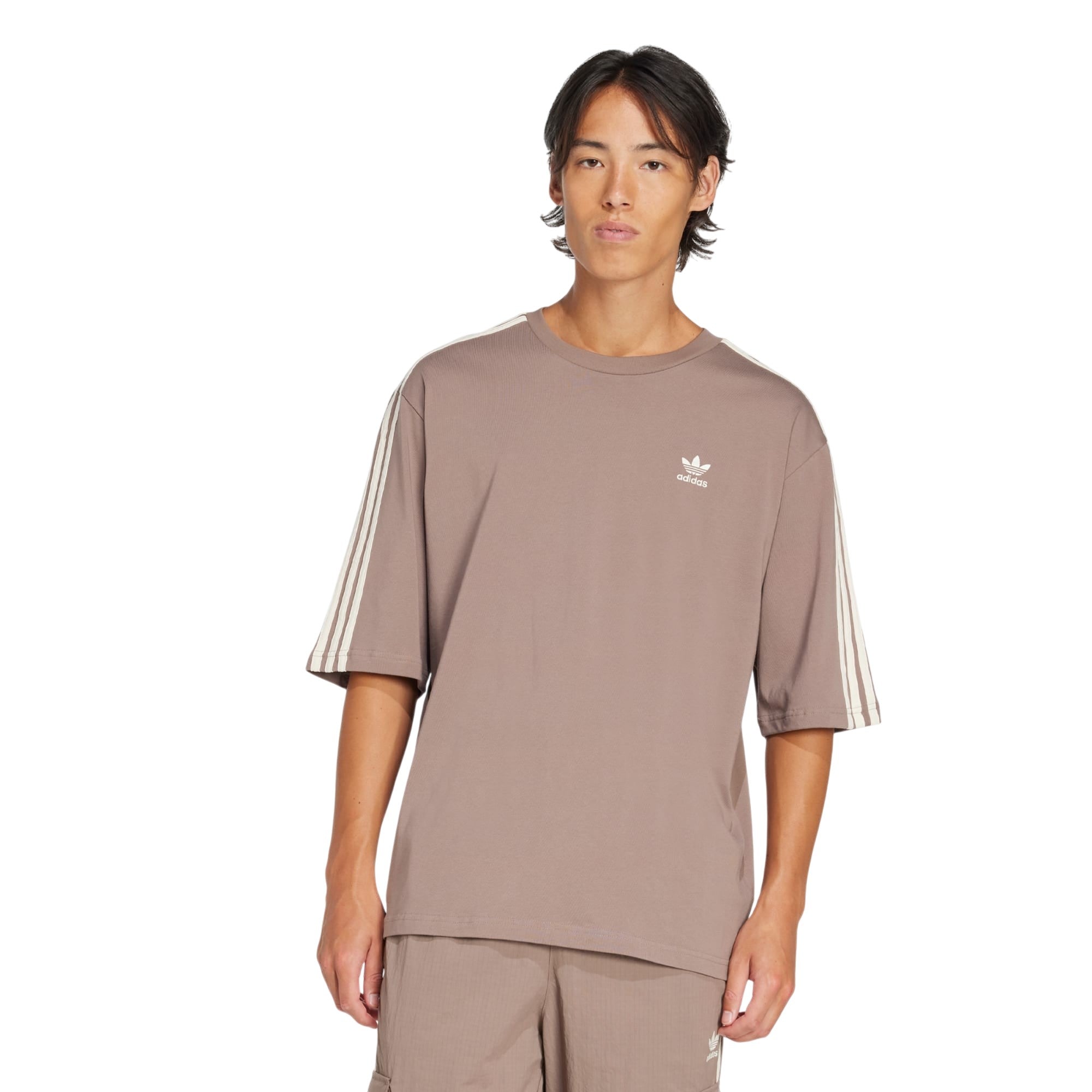 adidas Originals Adicolor Oversized Crew Neck Tee - Trace Brown