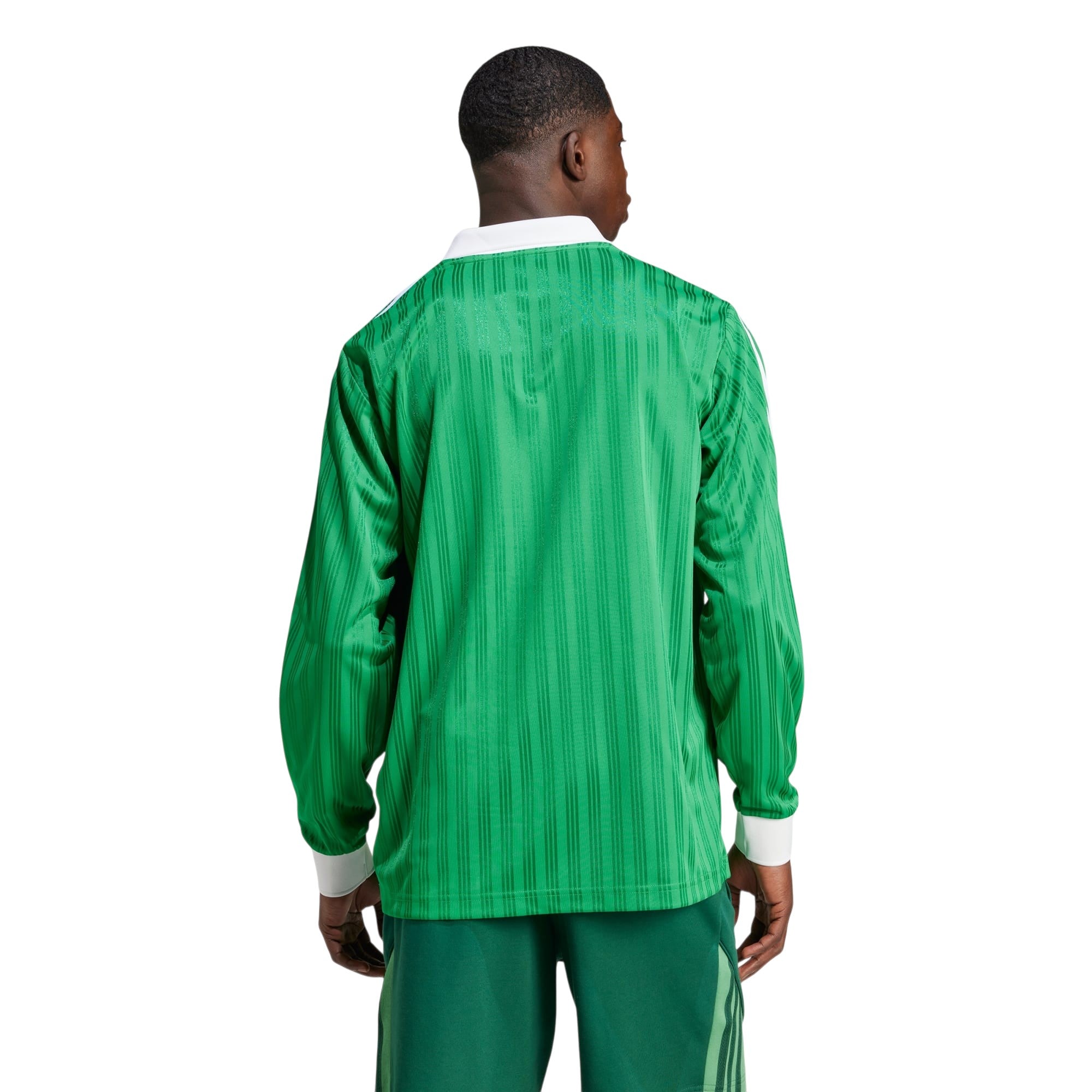 adidas Originals Men's Piqué Long-Sleeve T-Shirt - Green