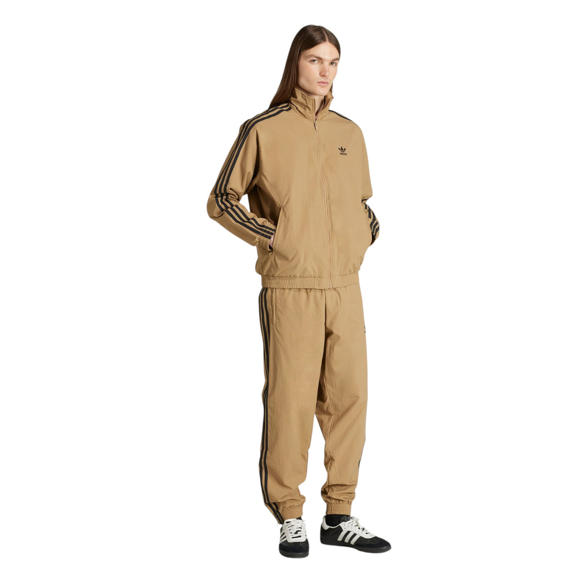 adidas Originals Adicolor Woven Firebird Track Pants Brown - Additional model view