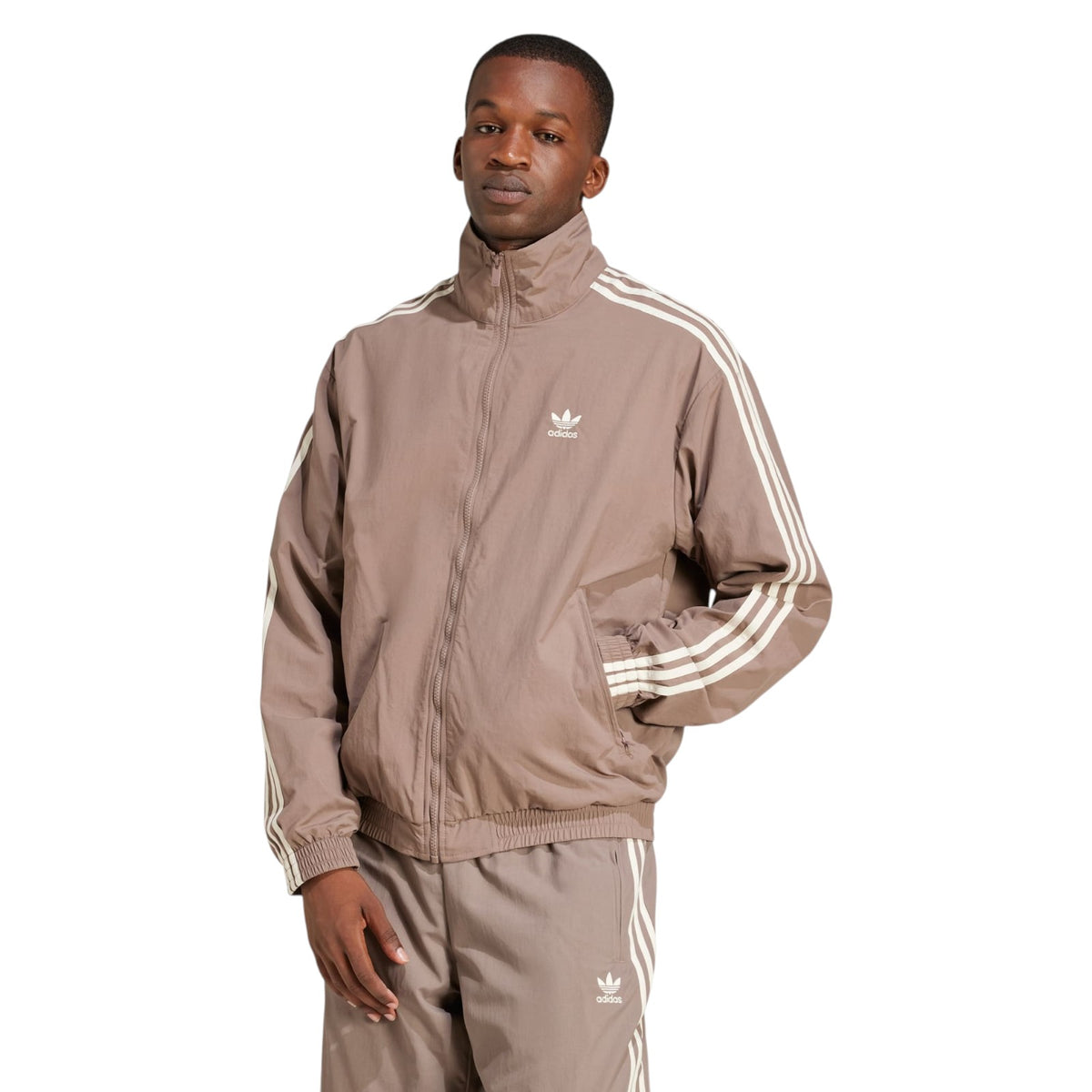 adidas Originals Adicolor Woven Firebird Track Top - Brown