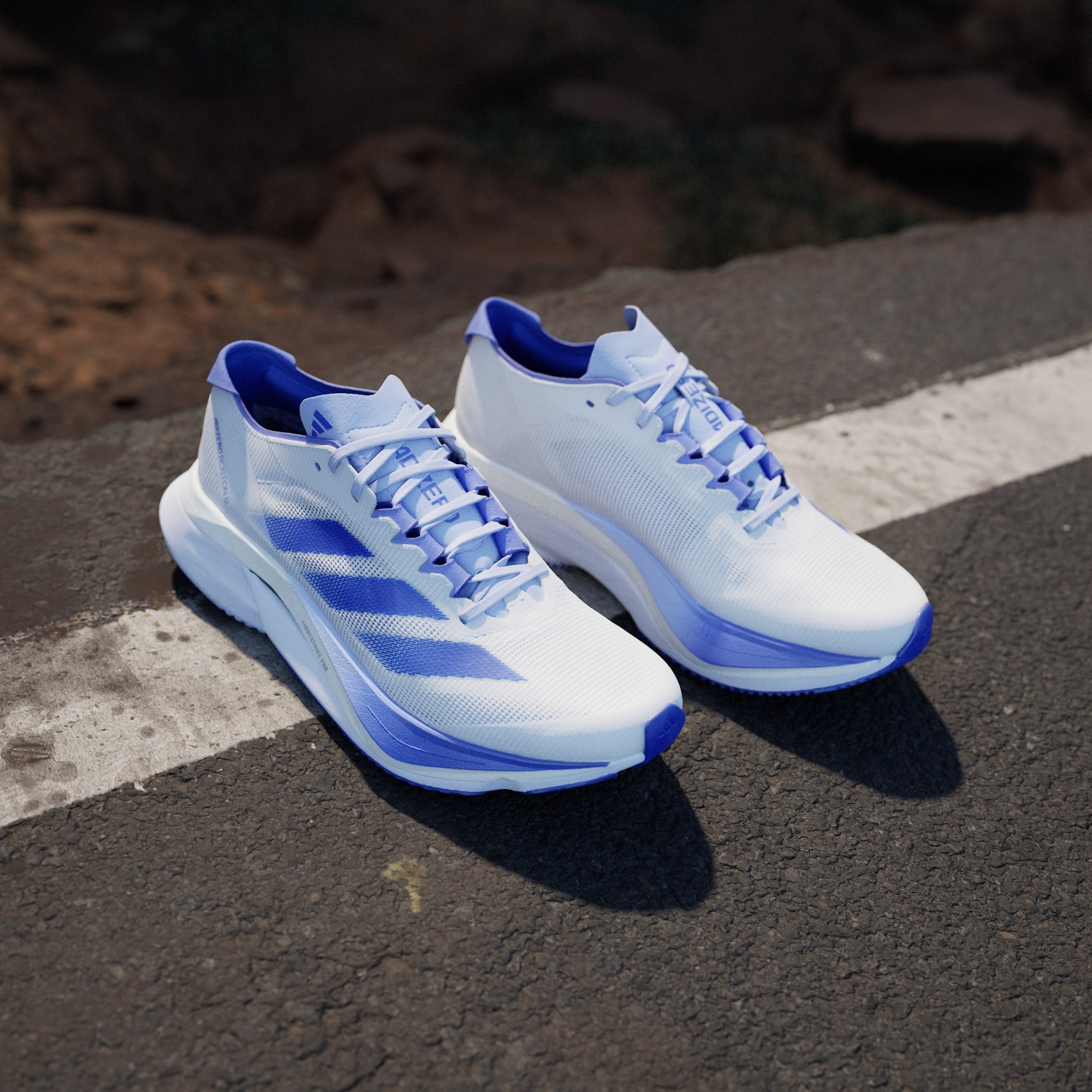 adidas Women's Adizero Boston 12 Running Shoes - Ftwr White