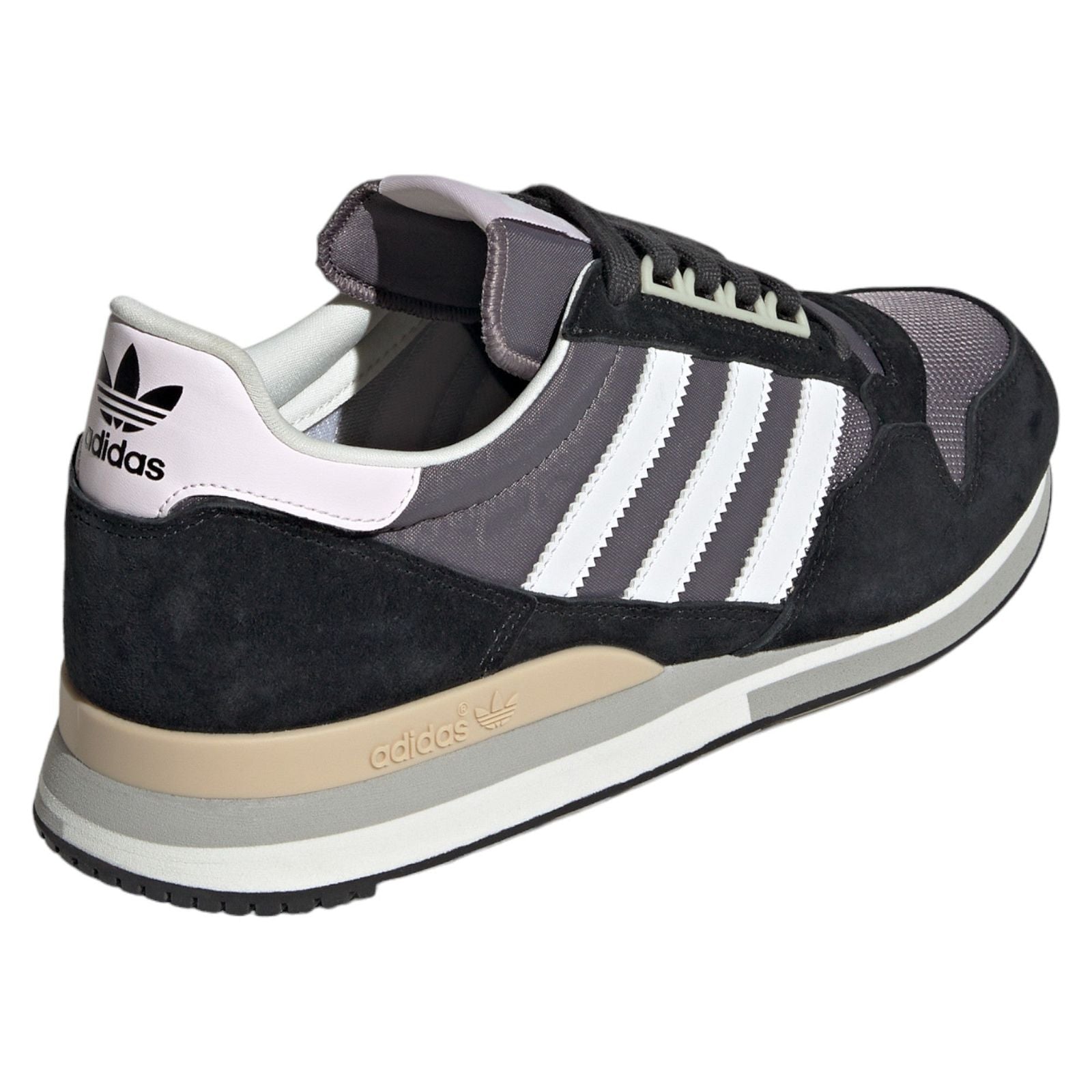 adidas Originals ZX 500 Trainers - Core Black / Almost Pink - ViaductClothing - -