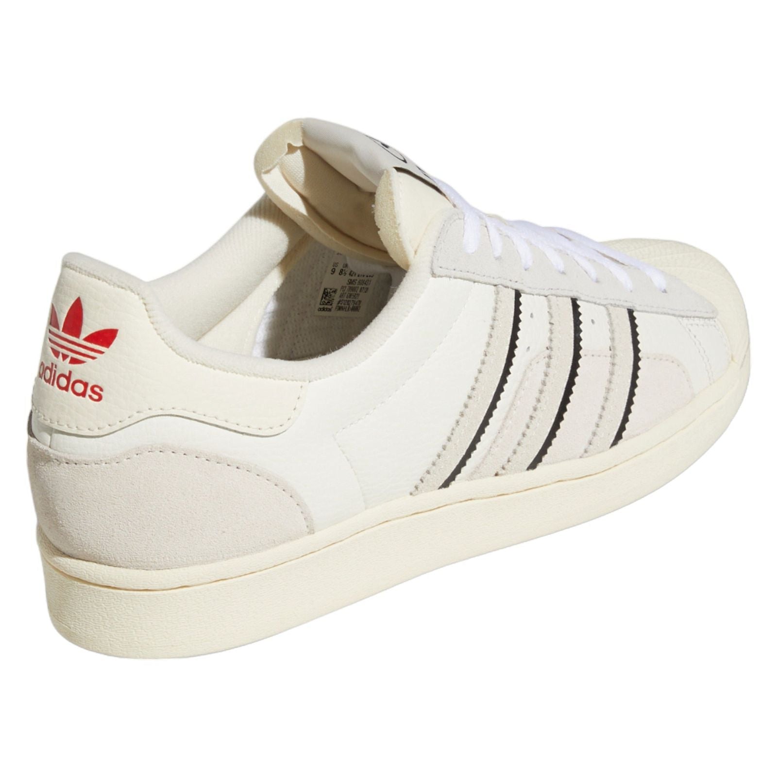 adidas Originals Unisex Superstar Shoes - Cloud White/Aluminium - ViaductClothing - -