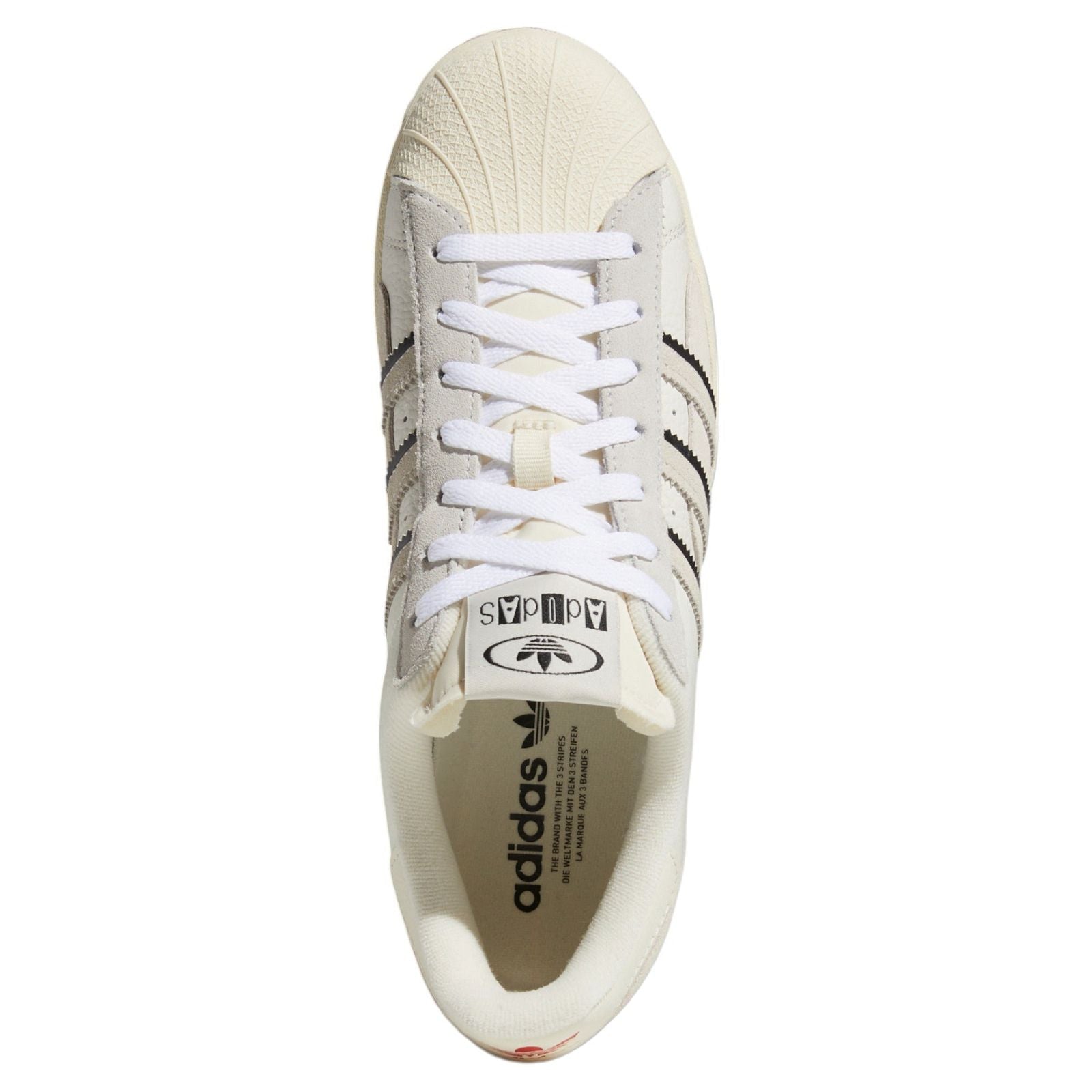 adidas Originals Unisex Superstar Shoes - Cloud White/Aluminium - ViaductClothing - -