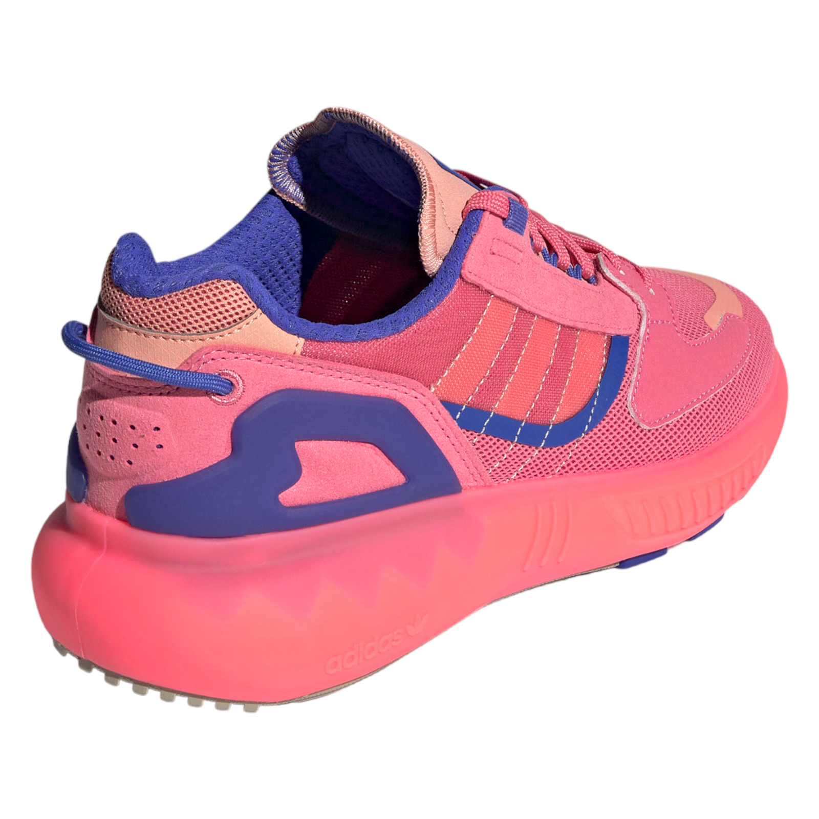 adidas Originals Womens ZX 5K BOOST Shoes - Hazy Rose / Ambient Blush Pink - ViaductClothing - -