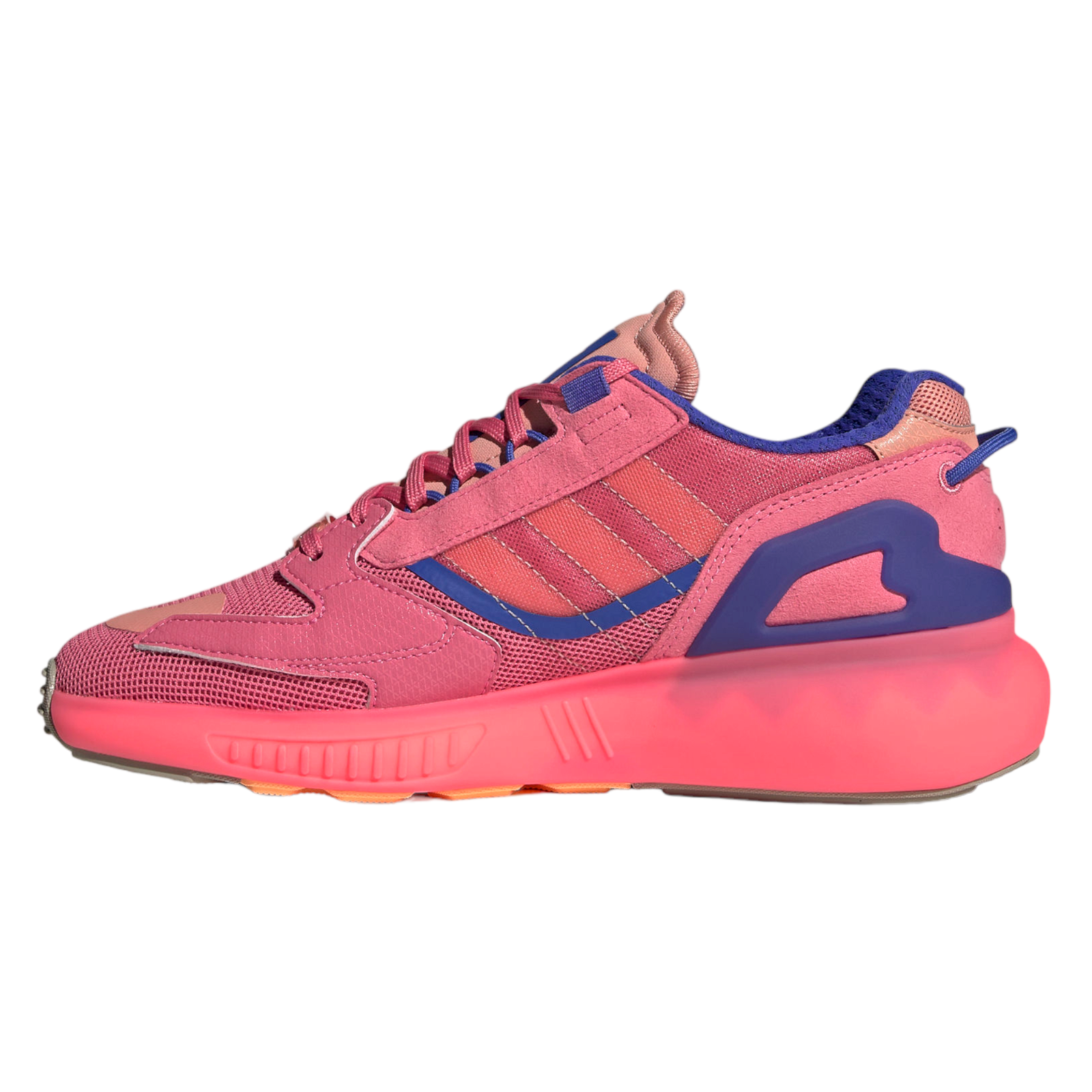 adidas Originals Womens ZX 5K BOOST Shoes - Hazy Rose / Ambient Blush Pink - ViaductClothing - -
