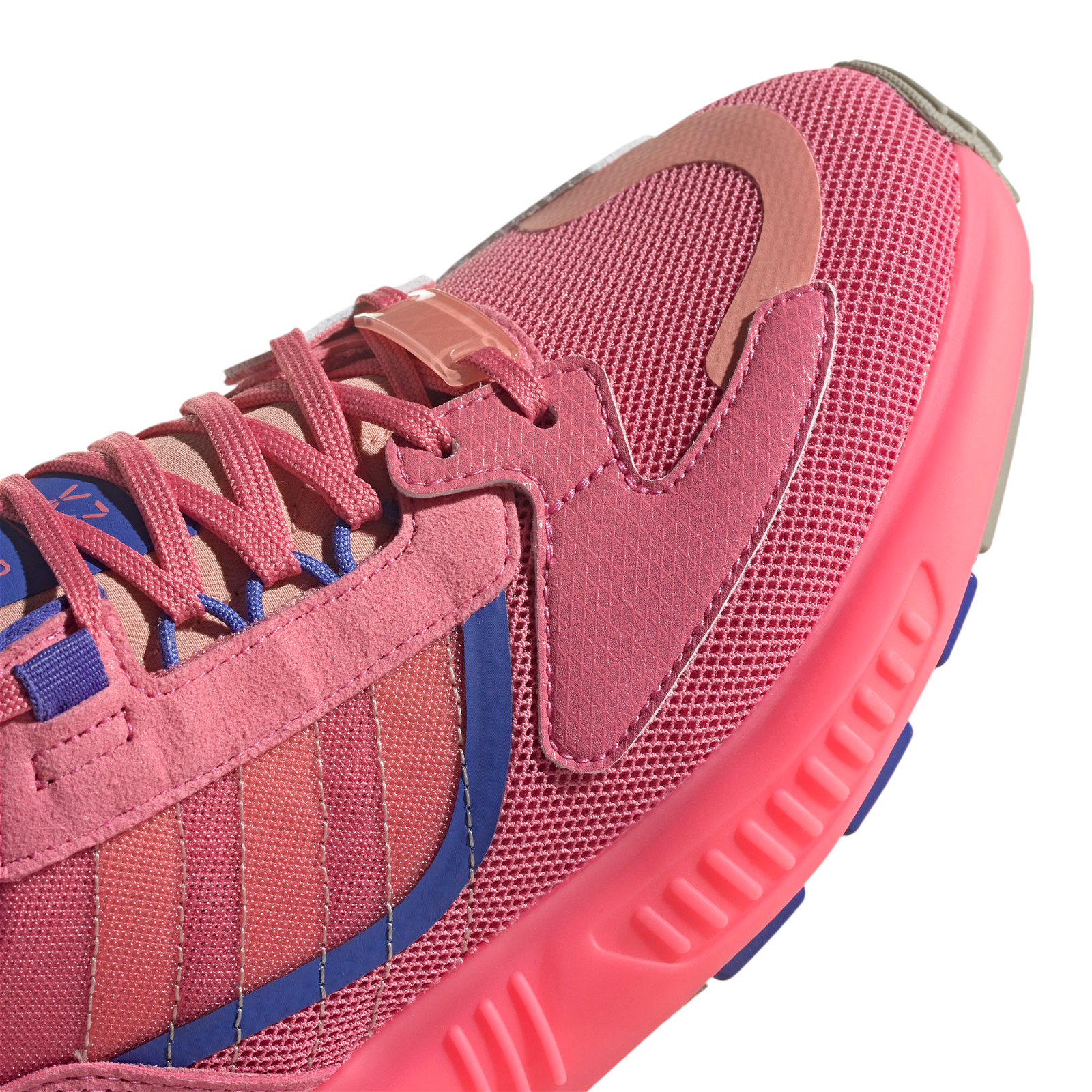 adidas Originals Womens ZX 5K BOOST Shoes - Hazy Rose / Ambient Blush Pink - ViaductClothing - -