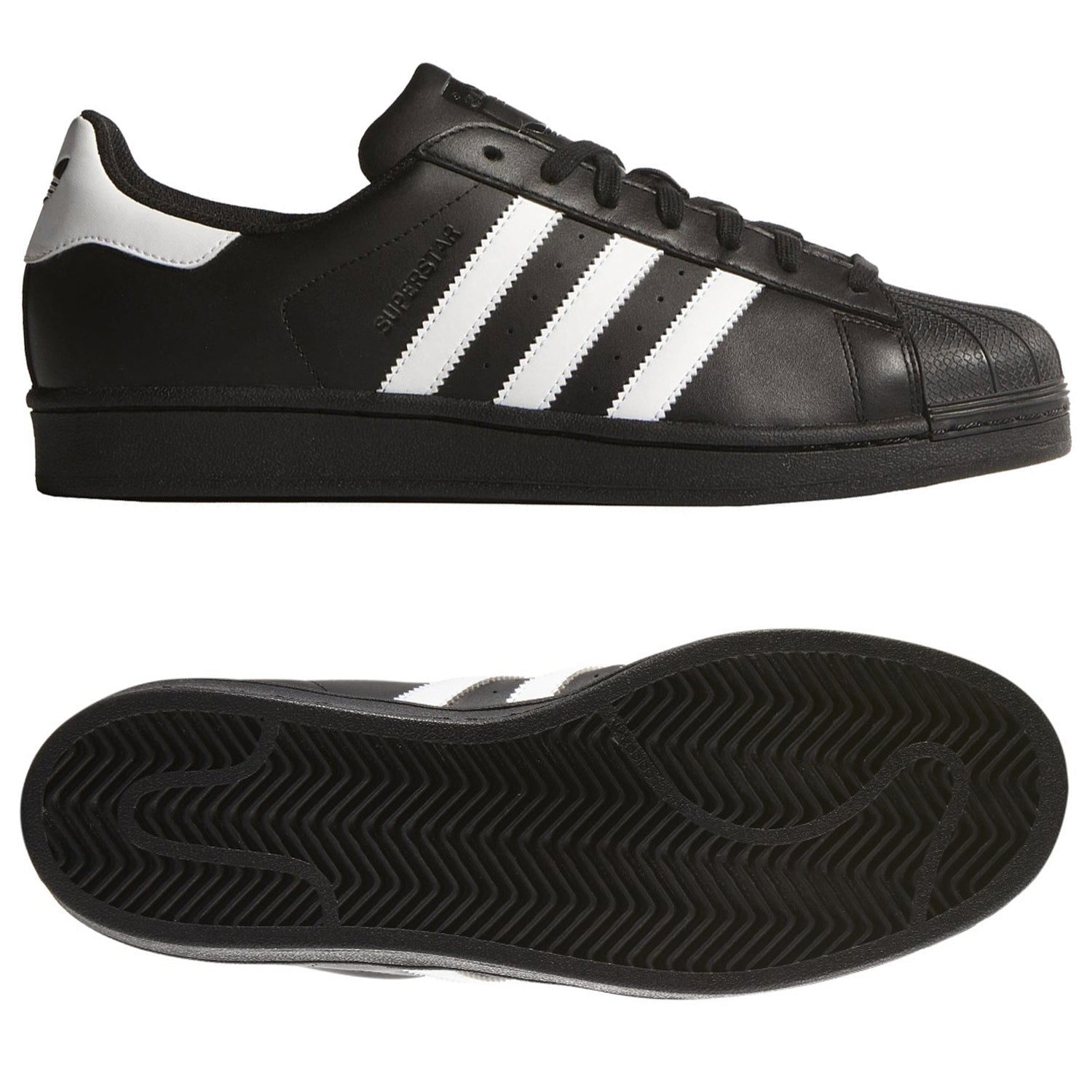 adidas Originals Superstar Trainers - Black/White