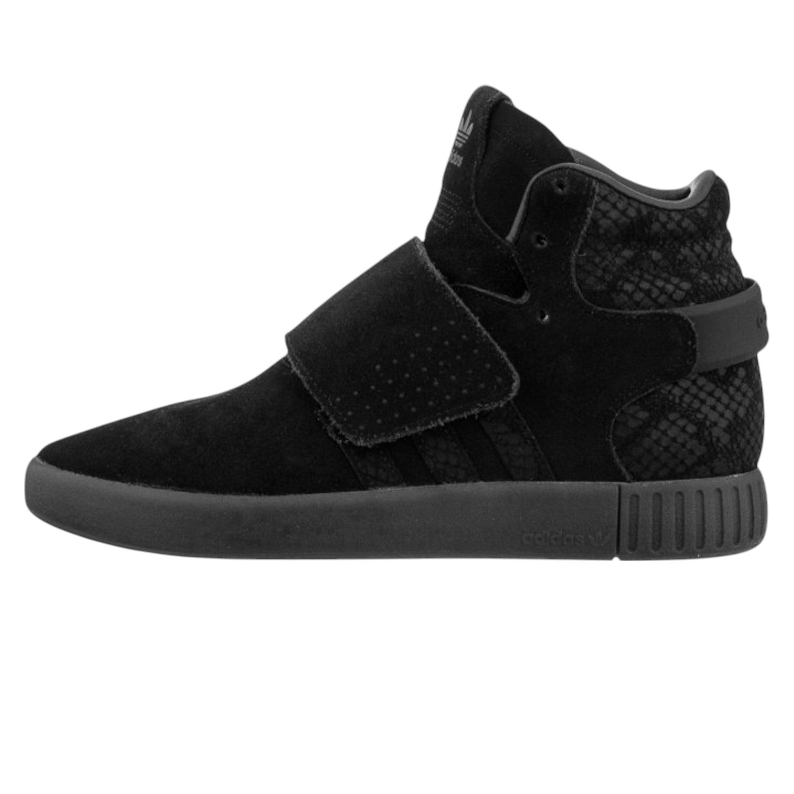 adidas Originals Junior Tubular Invader Strap Trainers - Triple Black