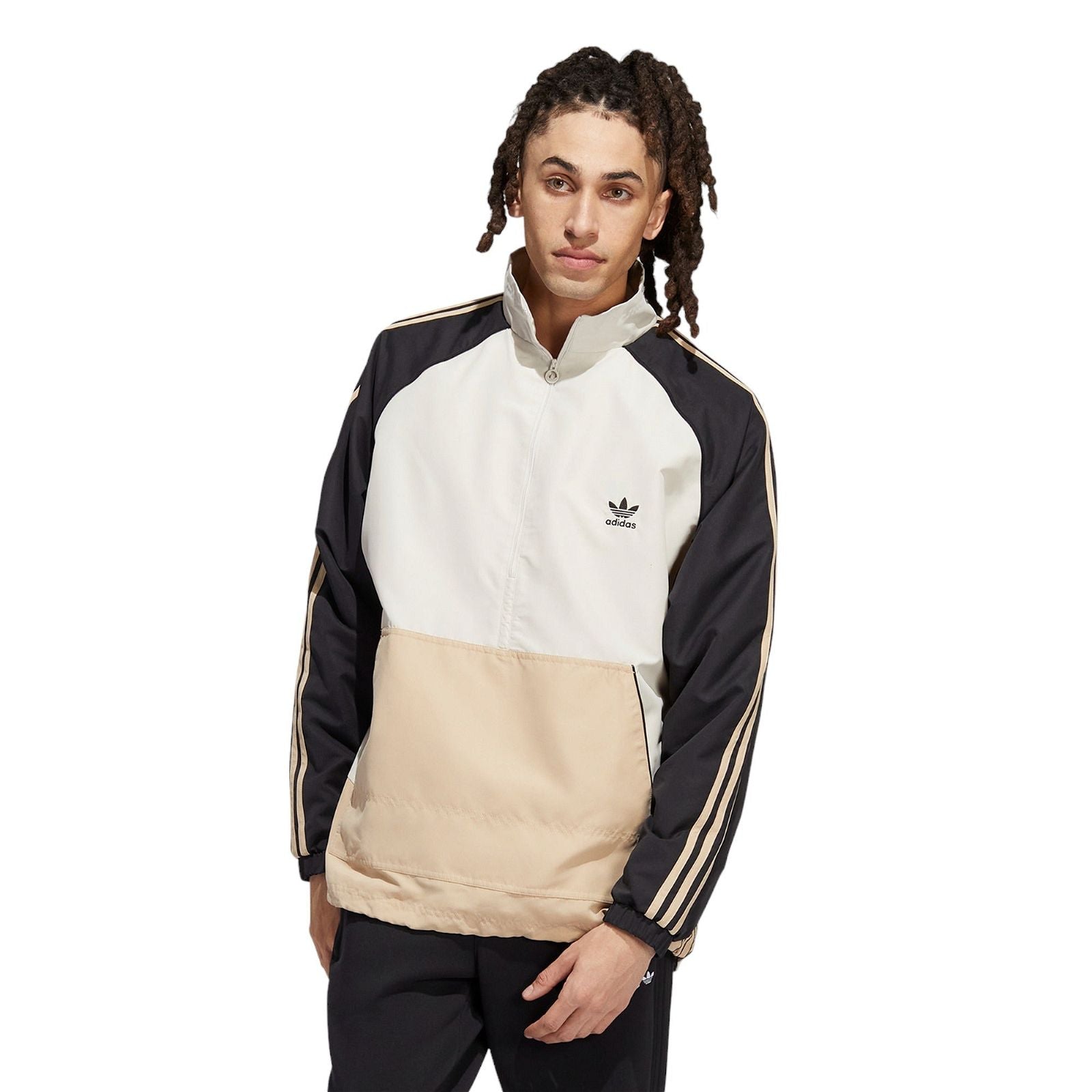 adidas Originals Woven SST Anorak - Black / Beige - ViaductClothing - -