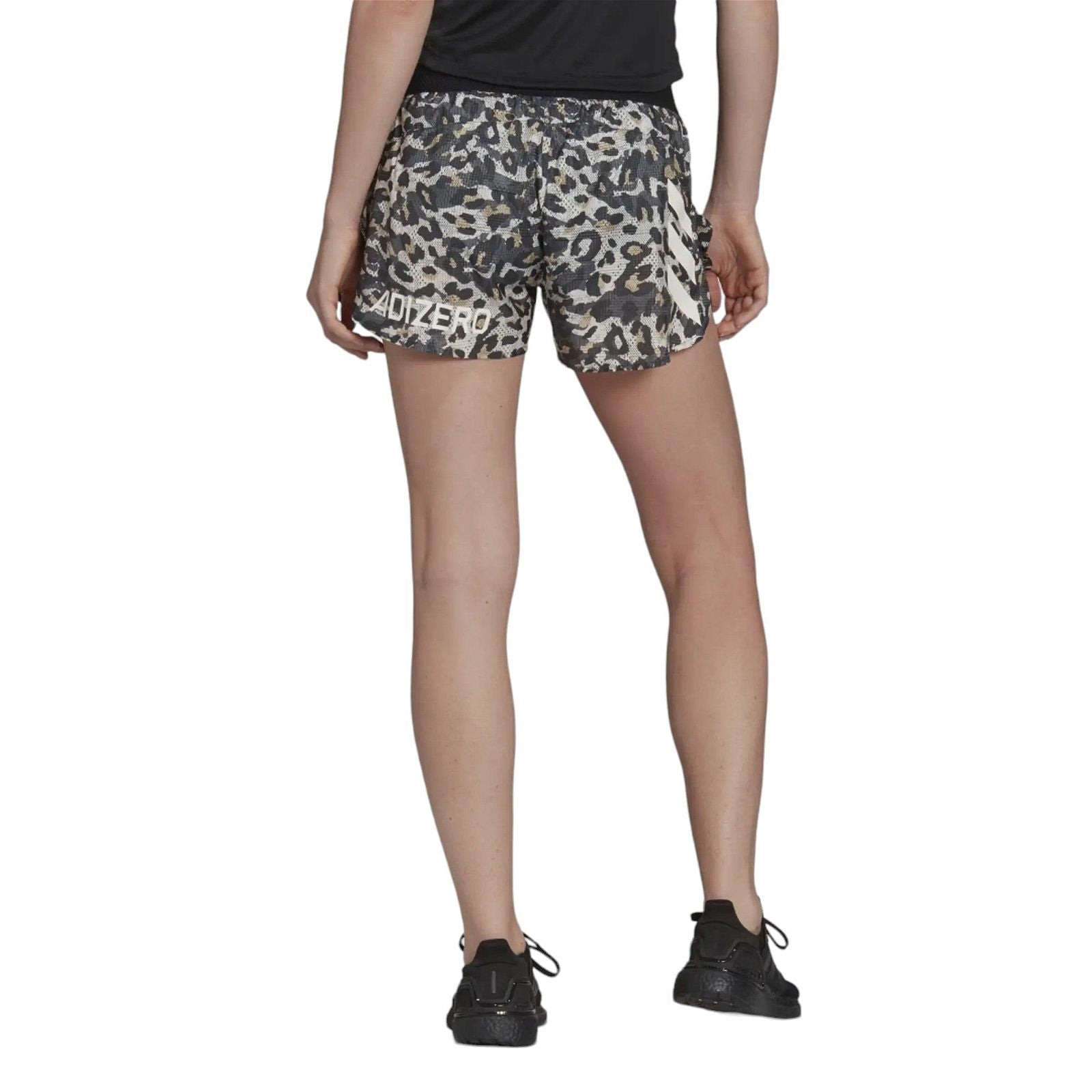 adidas Womens Adizero Split Running Shorts - Grey / Beige - ViaductClothing - -