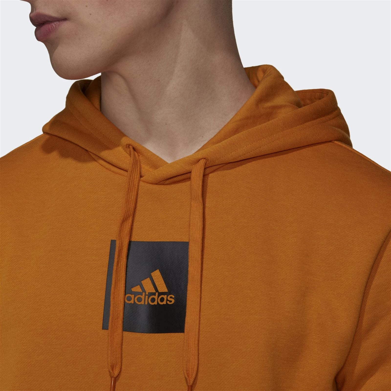 adidas Essentials Fleece Hoodie - Focus Orange / Black - ViaductClothing - -