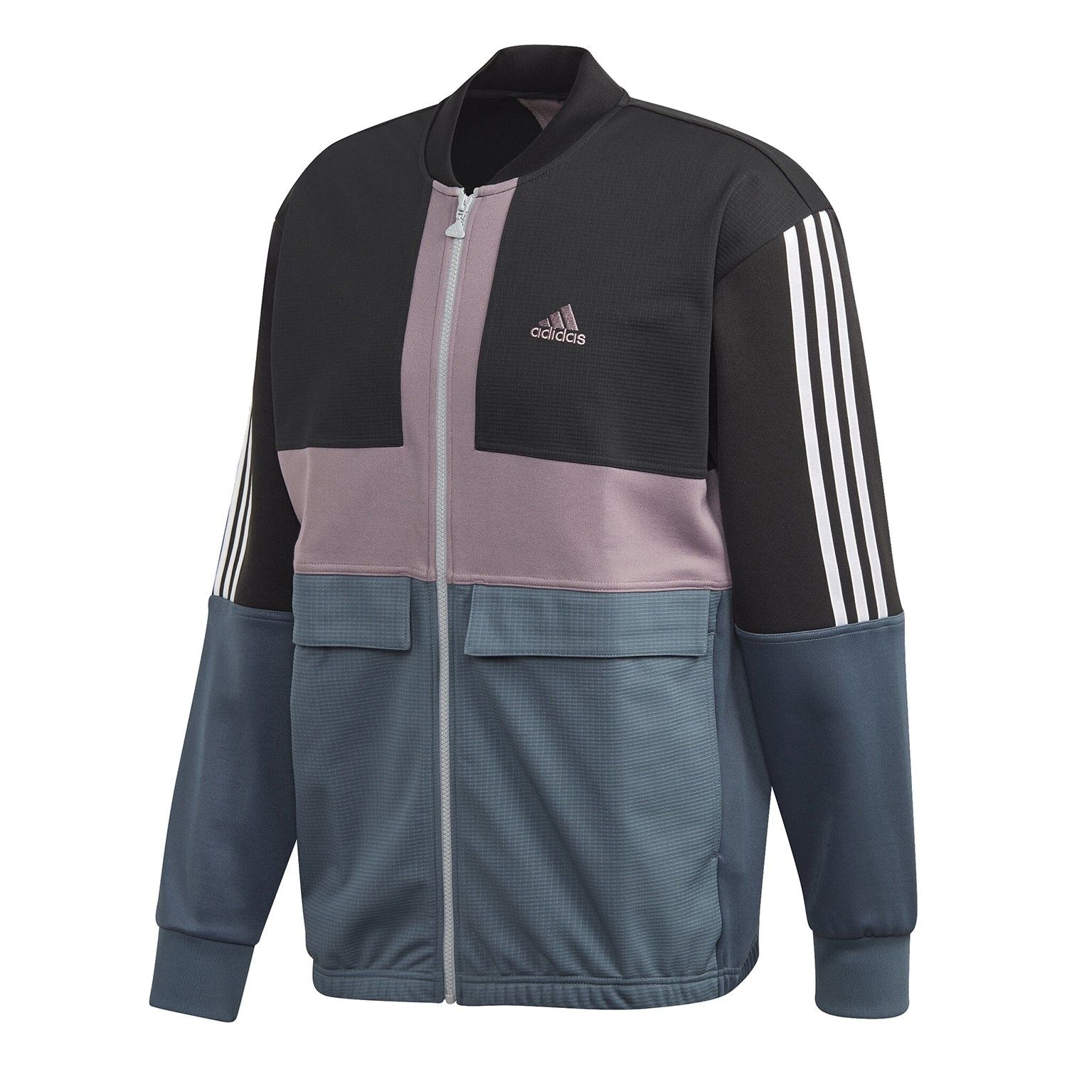 adidas ID Tricoot Track Jacket - Purple/Black - ViaductClothing - -