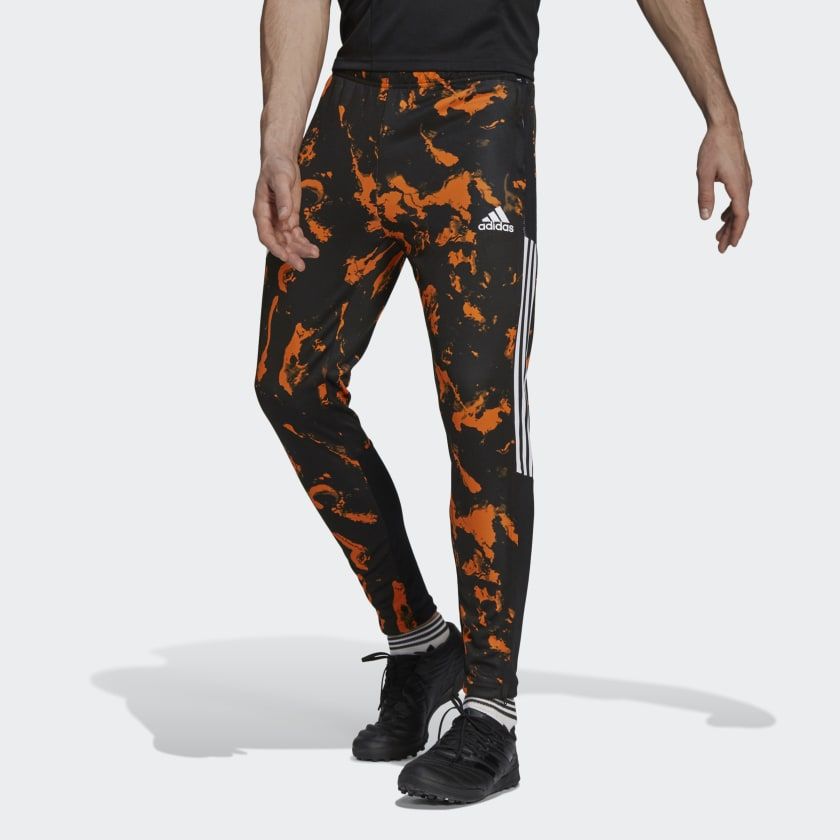 adidas Juventus Camo Track Pants - Orange/Black - ViaductClothing - -