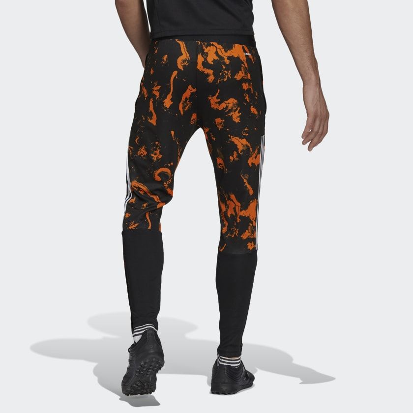 adidas Juventus Camo Track Pants - Orange/Black - ViaductClothing - -